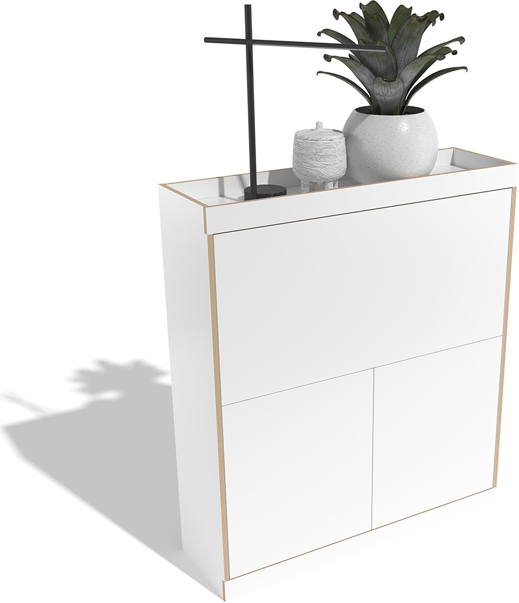 Entdecken Sie den FLAI Home Office Schreibtisch von Müller Möbelwerkstätten – eine harmonische Verbindung aus Eleganz und praktischer Nutzung.