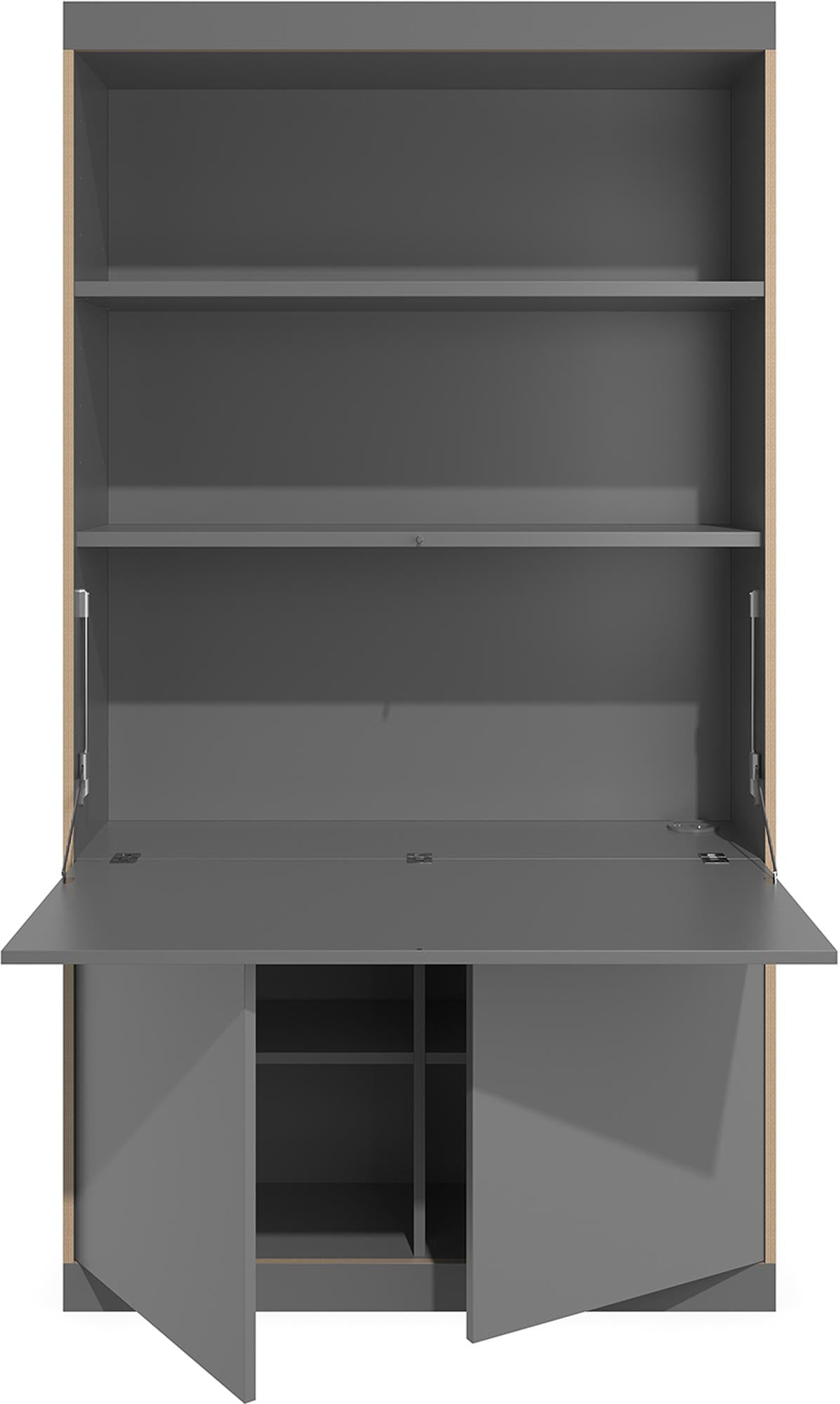 FLAI Home Office hoch von Müller Möbelwerkstätten: Moderner, funktionaler Arbeitsplatz für produktives Arbeiten im eigenen Zuhause.