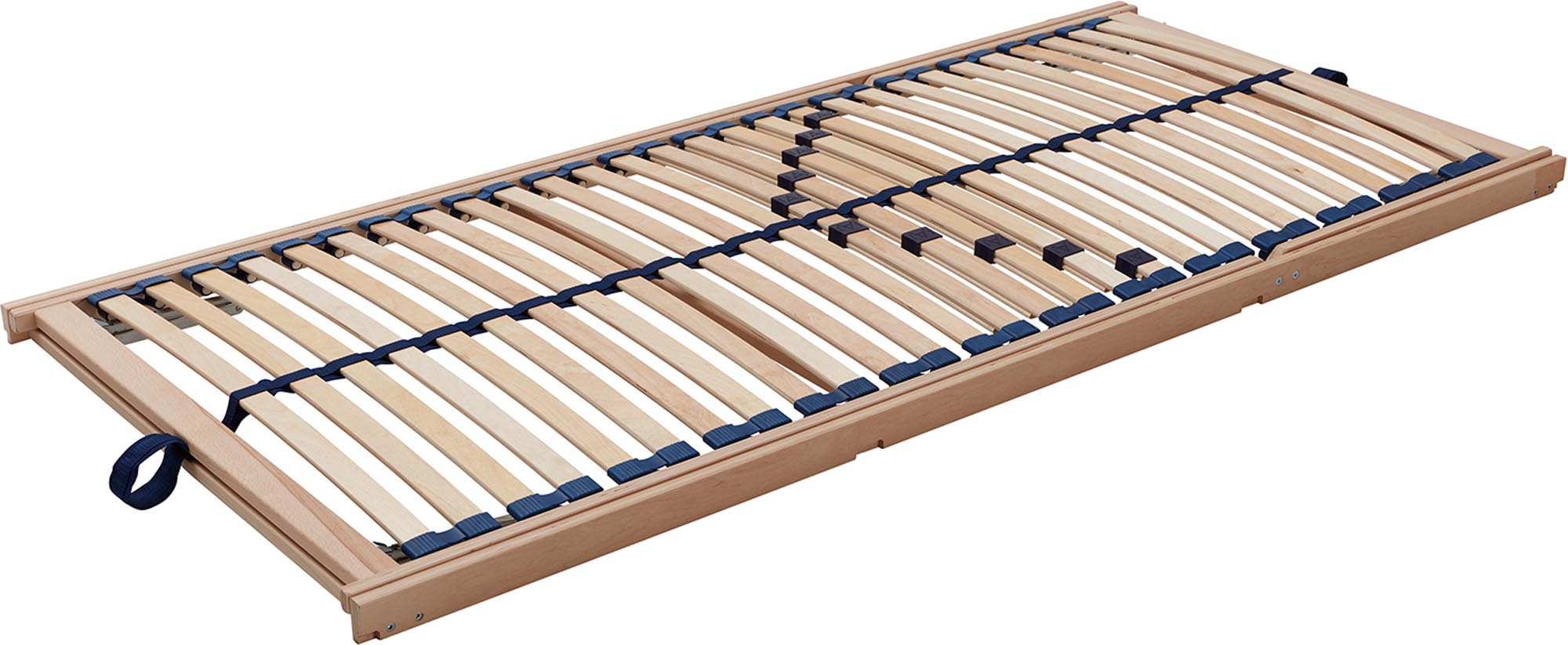 Hochwertiger Lattenrost aus massivem Holz von Müller Möbelwerkstätten, individuell verstellbar für optimalen Schlafkomfort und Unterstützung.