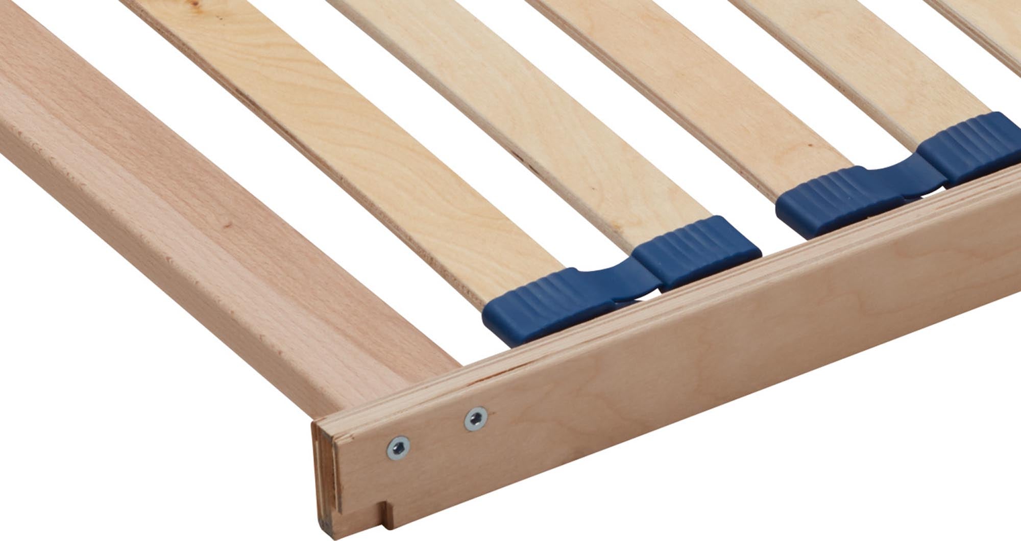 Hochwertiger Lattenrost aus massivem Holz von Müller Möbelwerkstätten – ideal für erholsamen Schlaf und dauerhafte Stabilität.