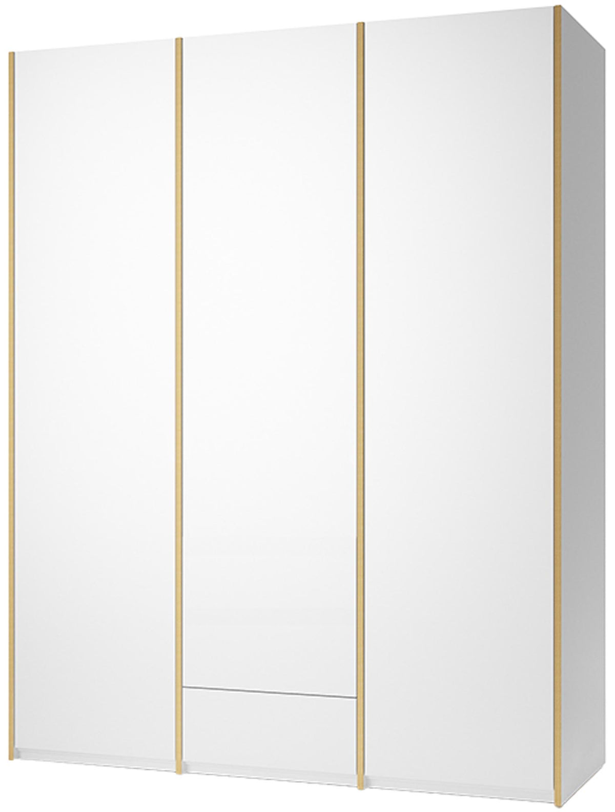 Modular Plus V3 1 Schublade in Weiss / Holzkante präsentiert im Onlineshop von KAQTU Design AG. Drehtürenschrank ist von Müller Möbelwerkstätten