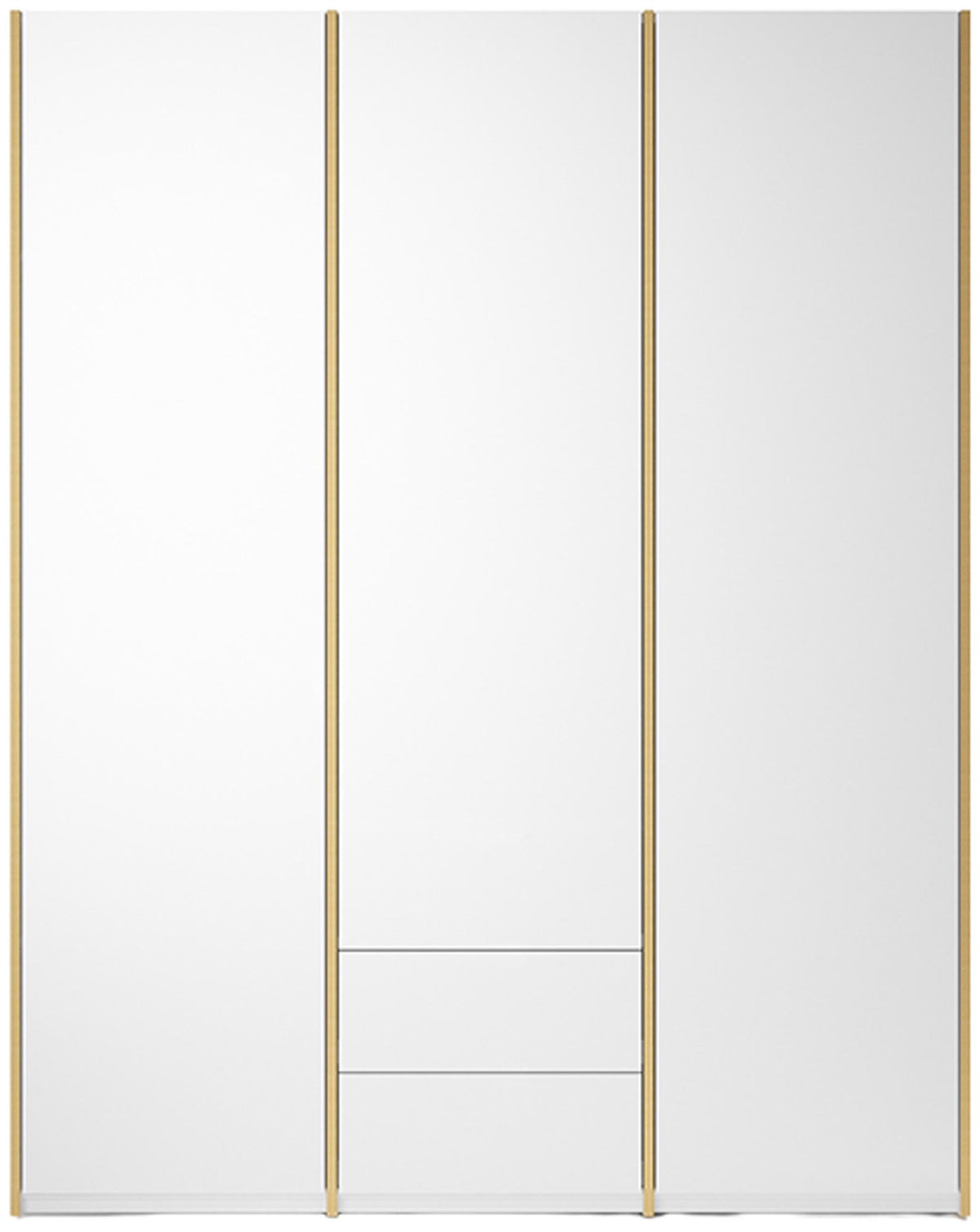 Modular Plus V3 2 Schublade in Weiss / Holzkante präsentiert im Onlineshop von KAQTU Design AG. Drehtürenschrank ist von Müller Möbelwerkstätten