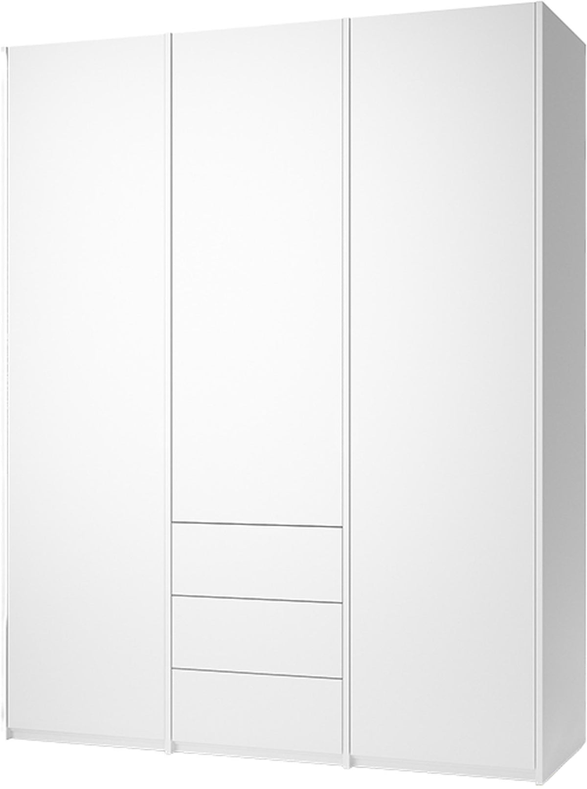 Modular Plus V3 3 Schublade in Weiss / Weiss präsentiert im Onlineshop von KAQTU Design AG. Drehtürenschrank ist von Müller Möbelwerkstätten