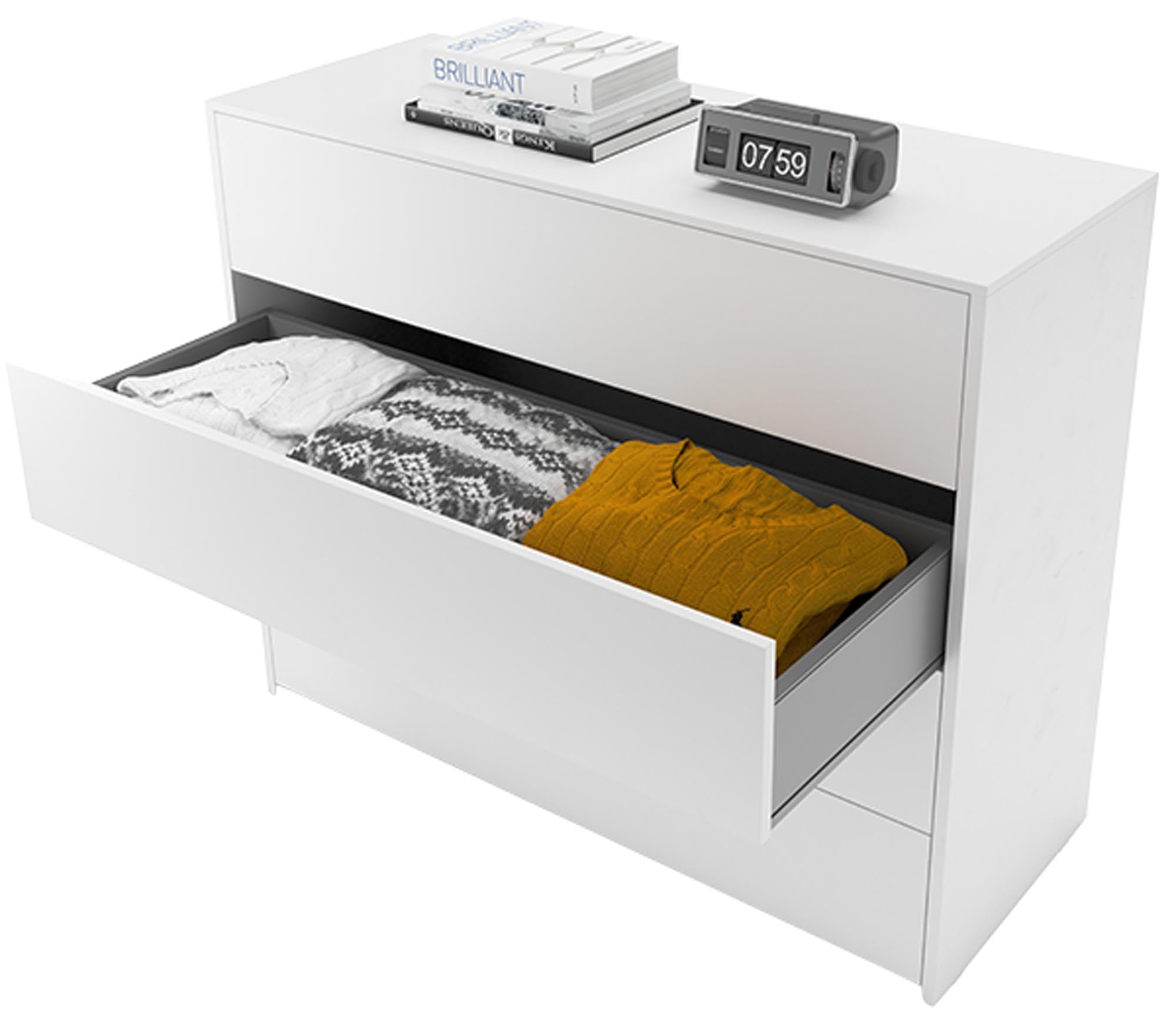 Modular Plus Sideboard 120/V2 von Müller Möbelwerkstätten: Stilvolles Design, großzügiger Stauraum und robuste Materialien in verschiedenen Farben.