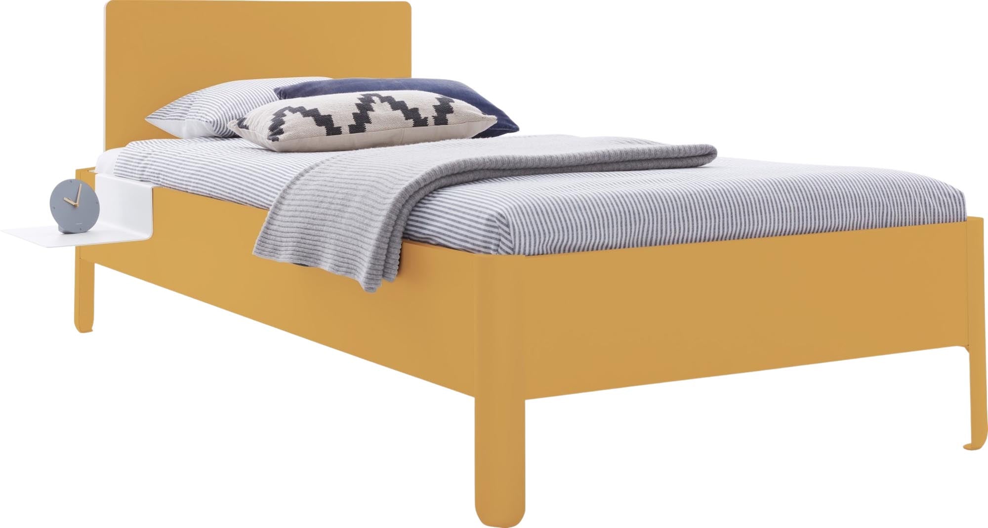 Modernes Nait Einzelbett 120 cm mit Kopfteil von Müller Möbelwerkstätten.