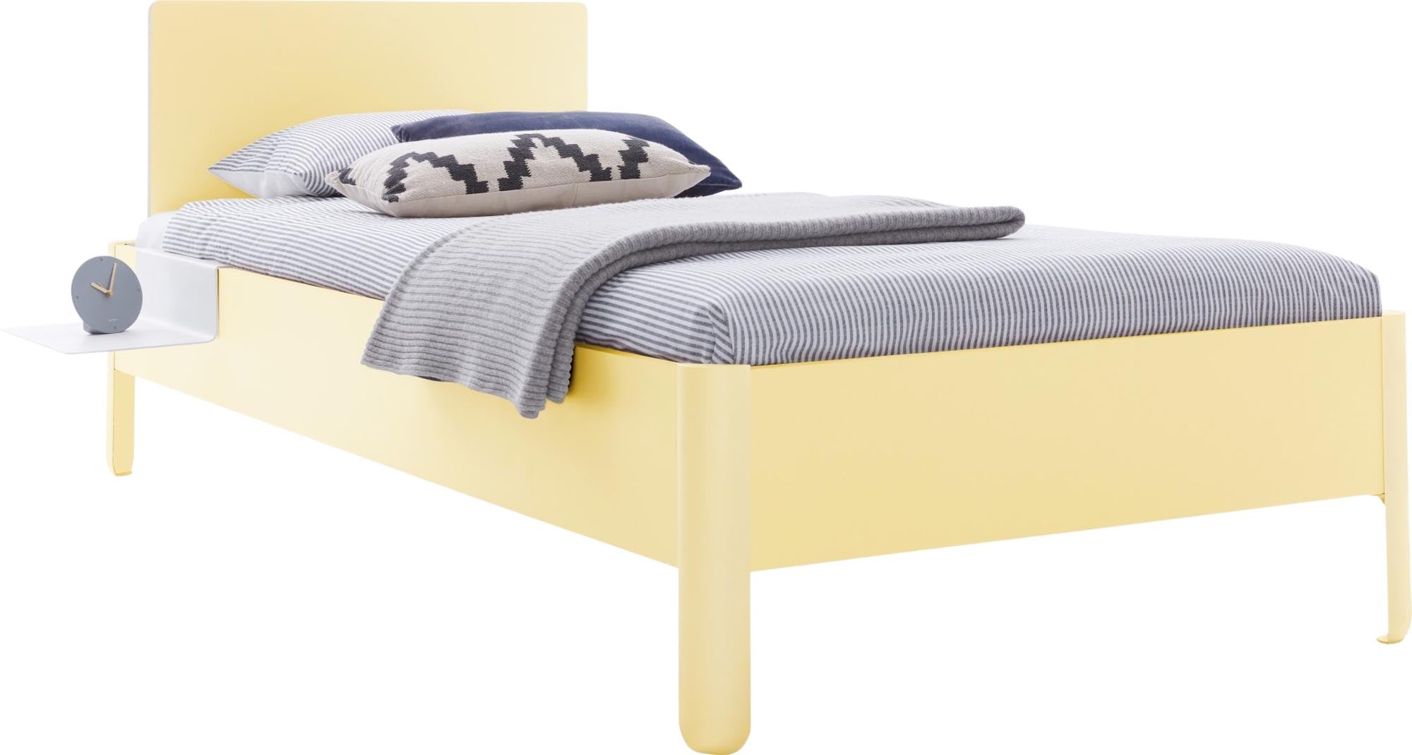 Modernes Nait Einzelbett 120 cm mit Kopfteil von Müller Möbelwerkstätten.