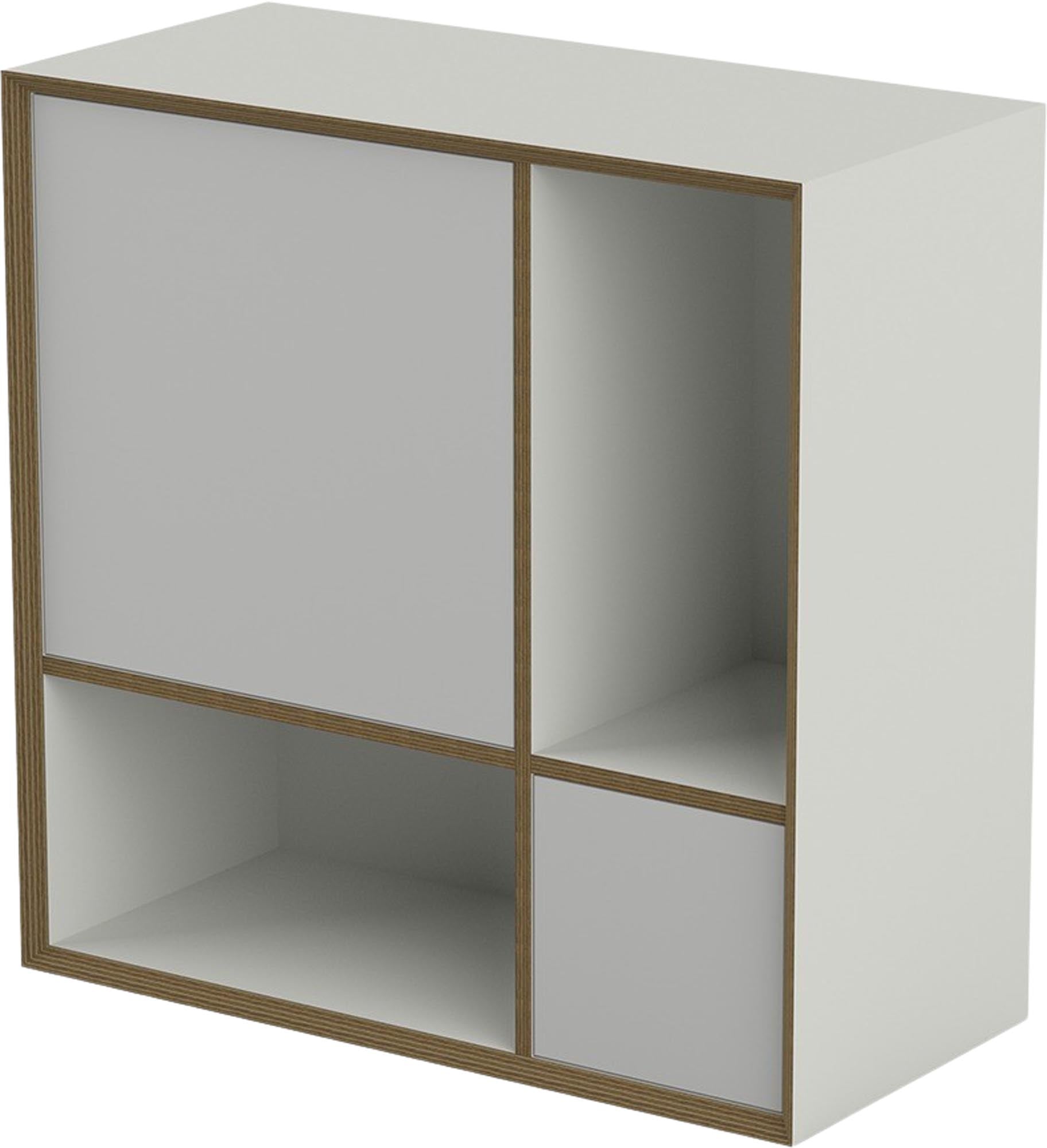 Entdecken Sie das vielseitige Vertiko Ply TWO von Müller Möbelwerkstätten – ein elegantes Kastenmöbel aus hochwertigem Birkenholz, ideal als Sekretär oder Minibar.