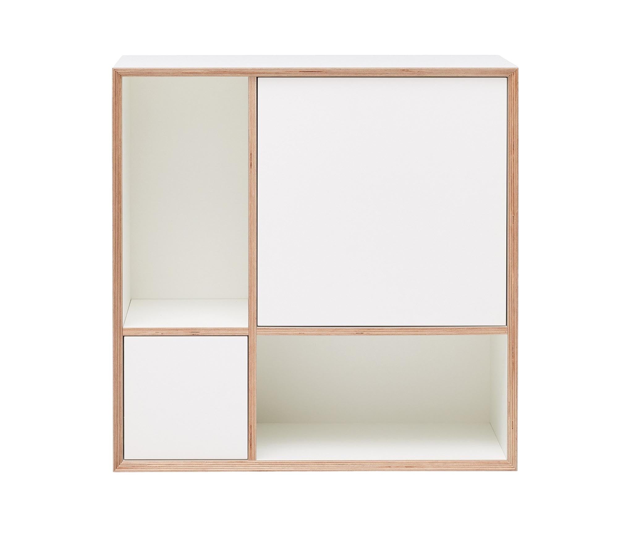 Entdecken Sie das vielseitige Vertiko Ply FOUR von Müller Möbelwerkstätten – ein elegantes Kastenmöbel aus hochwertigem Birkenholz, ideal als Sekretär oder Minibar.