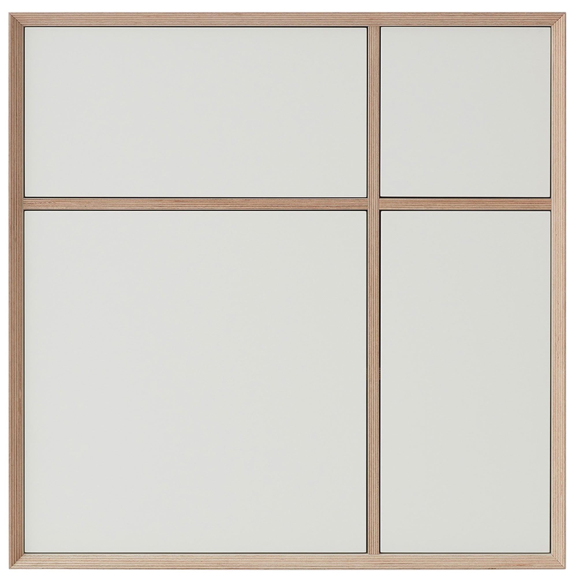 Vielseitiges VERTIKO PLY: Weisses Birkenholz, grifflos, push-to-open, als Sekretär oder Minibar nutzbar, flexibel platzierbar.
