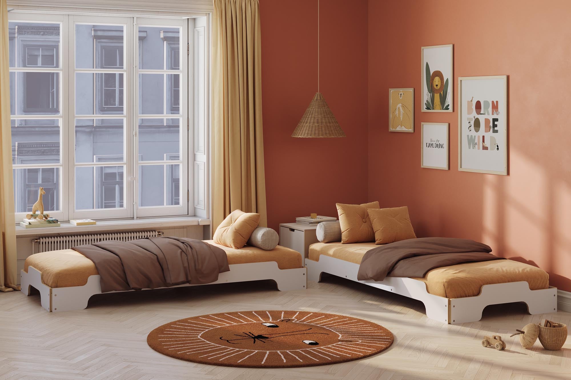 Stapelliege Komfort in Weiss / Birke präsentiert im Onlineshop von KAQTU Design AG. Bett ist von Müller Möbelwerkstätten