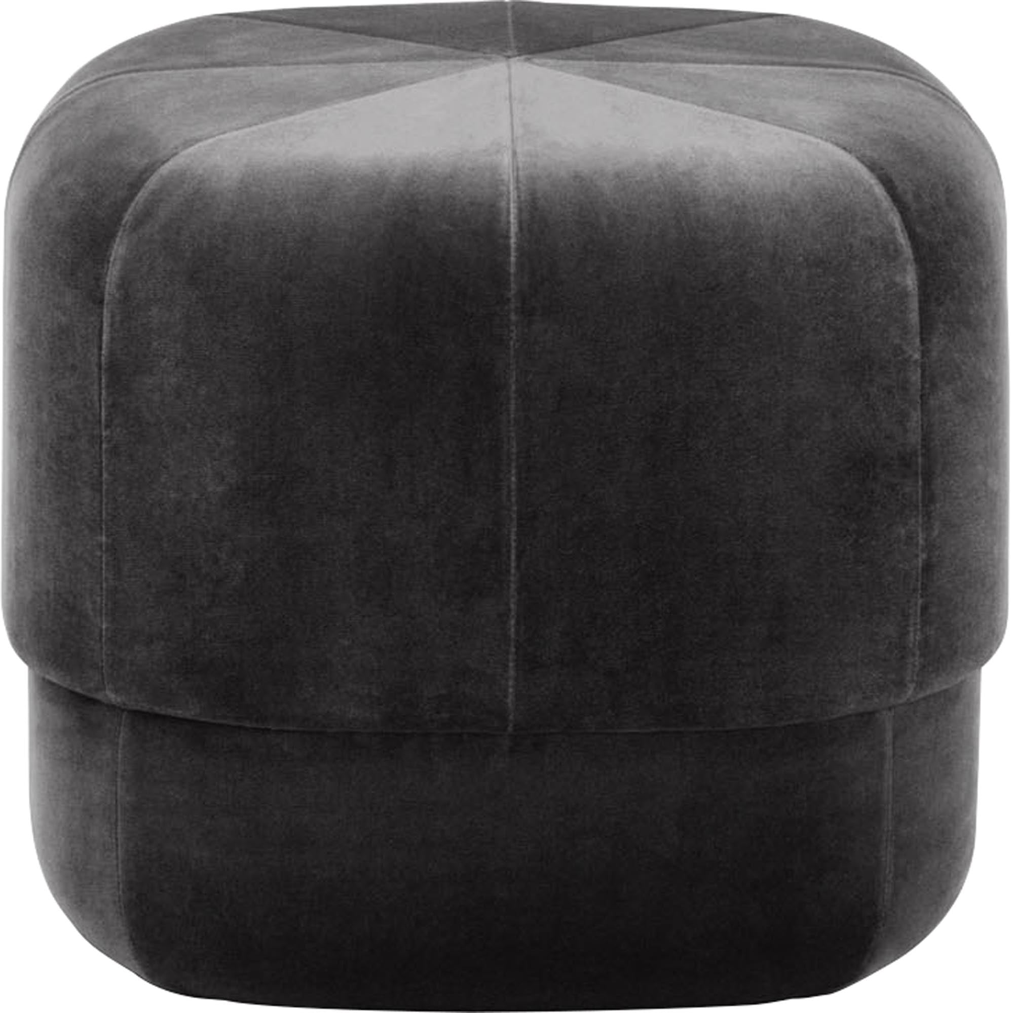Circus Pouf Klein grau/Velour in  präsentiert im Onlineshop von KAQTU Design AG. Pouf ist von Normann Copenhagen
