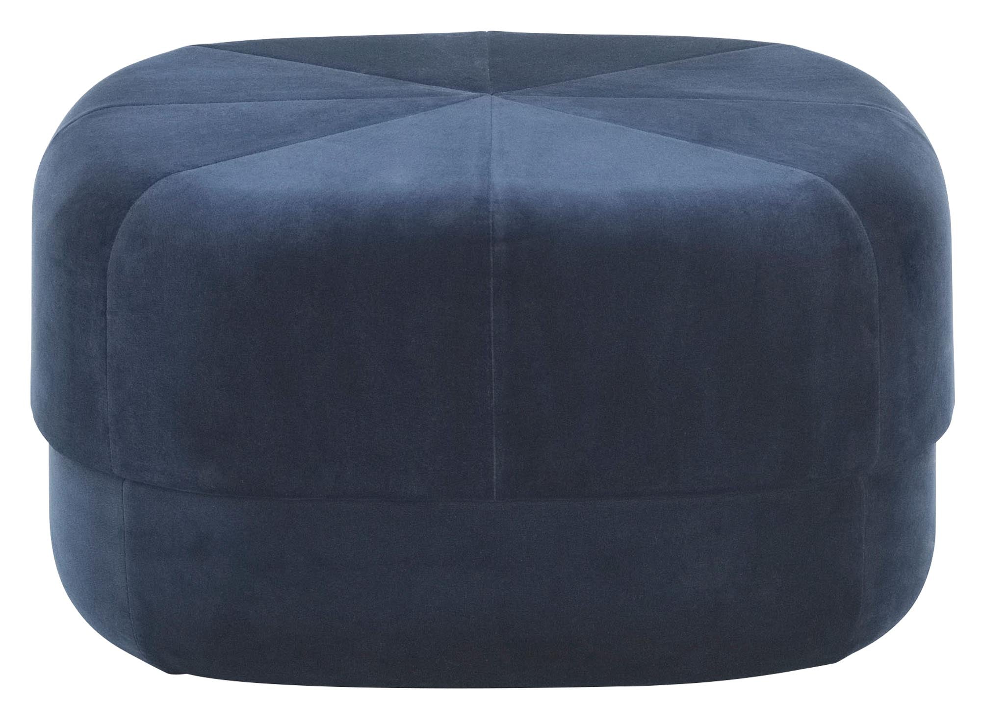 Circus Pouf Gross dunkelblau/Velour in präsentiert im Onlineshop von KAQTU Design AG. Pouf ist von Normann Copenhagen