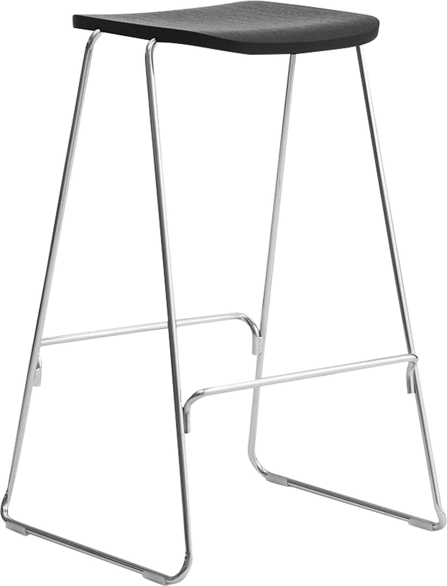 Just Barhocker 65 cm: Elegante Sitzschale aus Eichenholzfurnier, stabiler Stahlrahmen – ideal für moderne und klassische Einrichtungen.