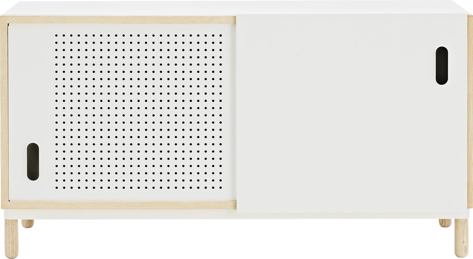 Kabino Sideboard in Weiß: Elegante Aufbewahrungslösung mit hochwertiger Verarbeitung und modernem, urbanem Flair für jedes Zuhause.