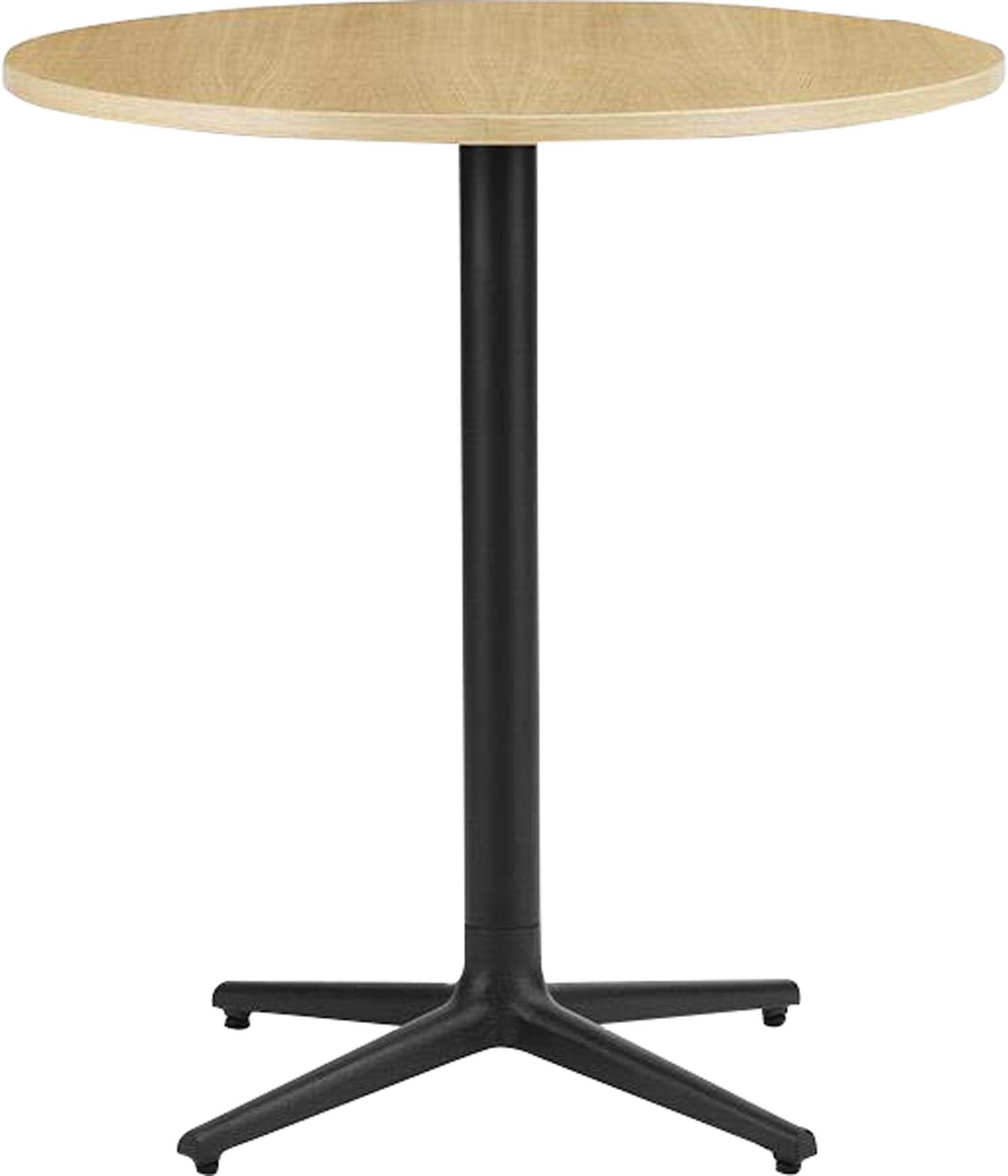 Der Allez Tisch Ø70 cm von Normann Copenhagen vereint elegantes Design mit Flexibilität. Mit Gusseisenbasis und verstellbaren Füssen, ideal für drinnen und draussen. Wählen Sie aus Marmor, Edelstahl oder Eichenholzfurnier.