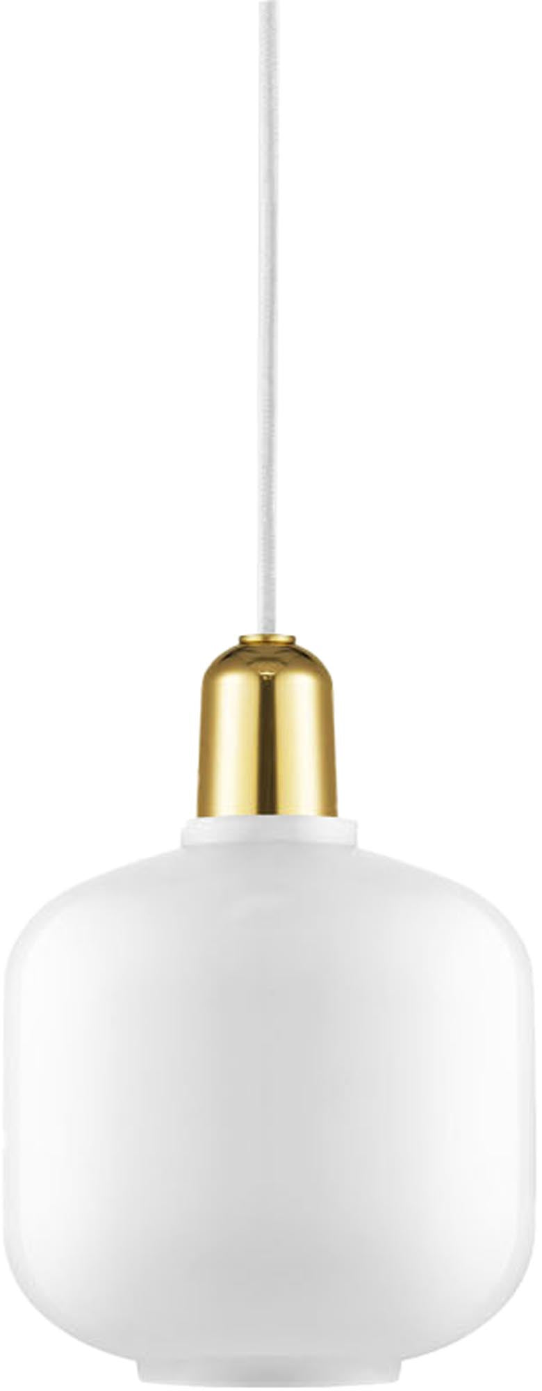 Kleine Amp Lampe: Edles Glas trifft auf luxuriösen Marmor.