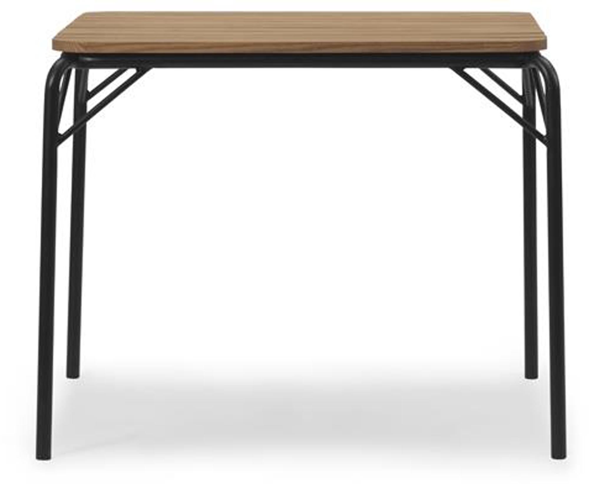 Vig Robinia Tisch von Normann Copenhagen: Robuste Eleganz aus Robinienholz und pulverbeschichtetem Stahl für stilvolle Outdoor-Bereiche.