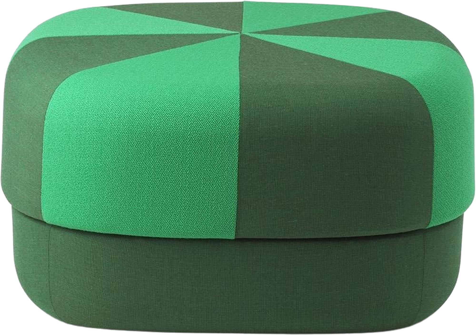 Entdecken Sie den stilvollen Circus Pouf Duo Gross Grün von Normann Copenhagen – ein elegantes Möbelstück für Komfort und Design in Ihrem Zuhause.