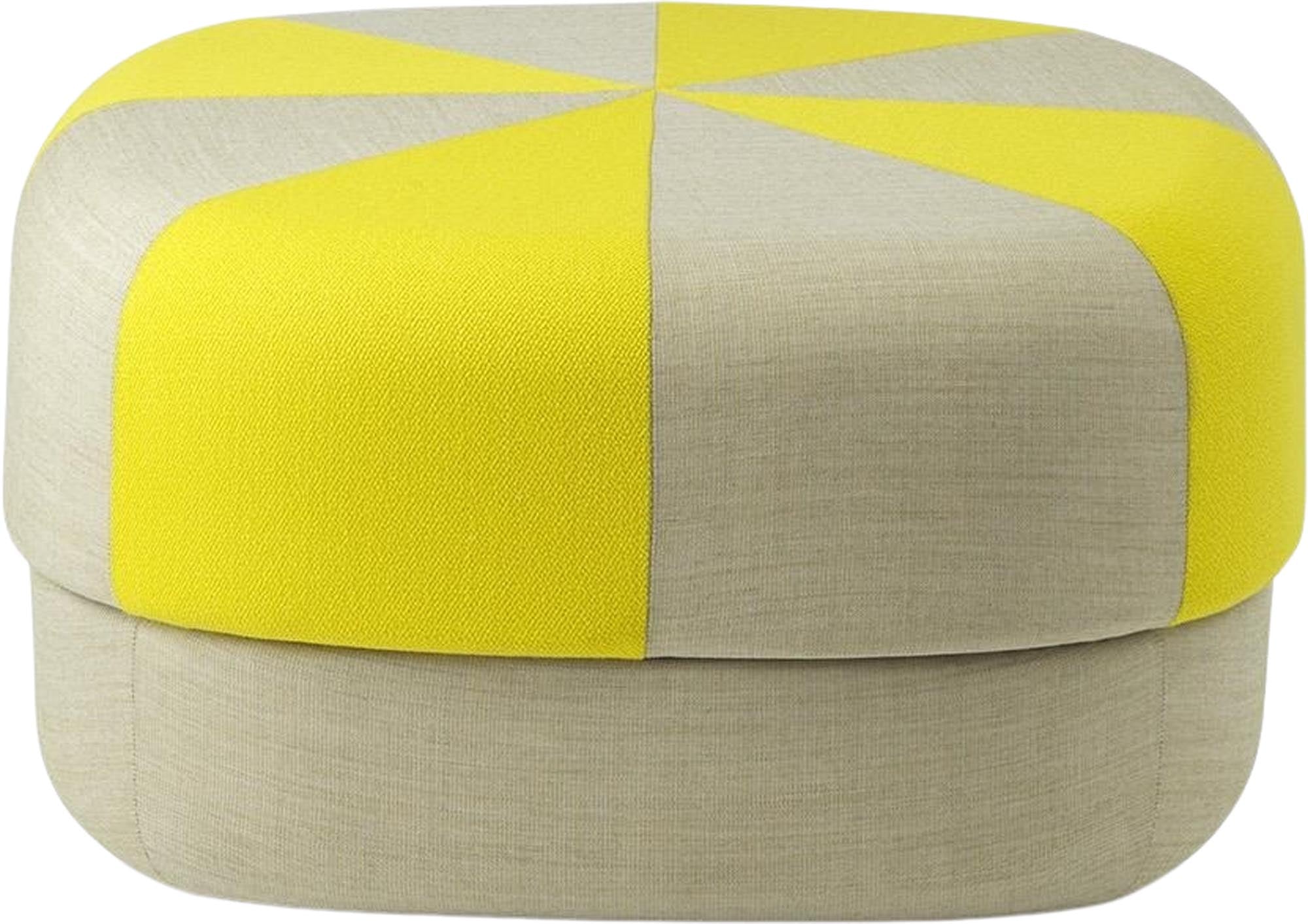 Circus Pouf Duo Gross Gelb in  präsentiert im Onlineshop von KAQTU Design AG. Hocker ist von Normann Copenhagen