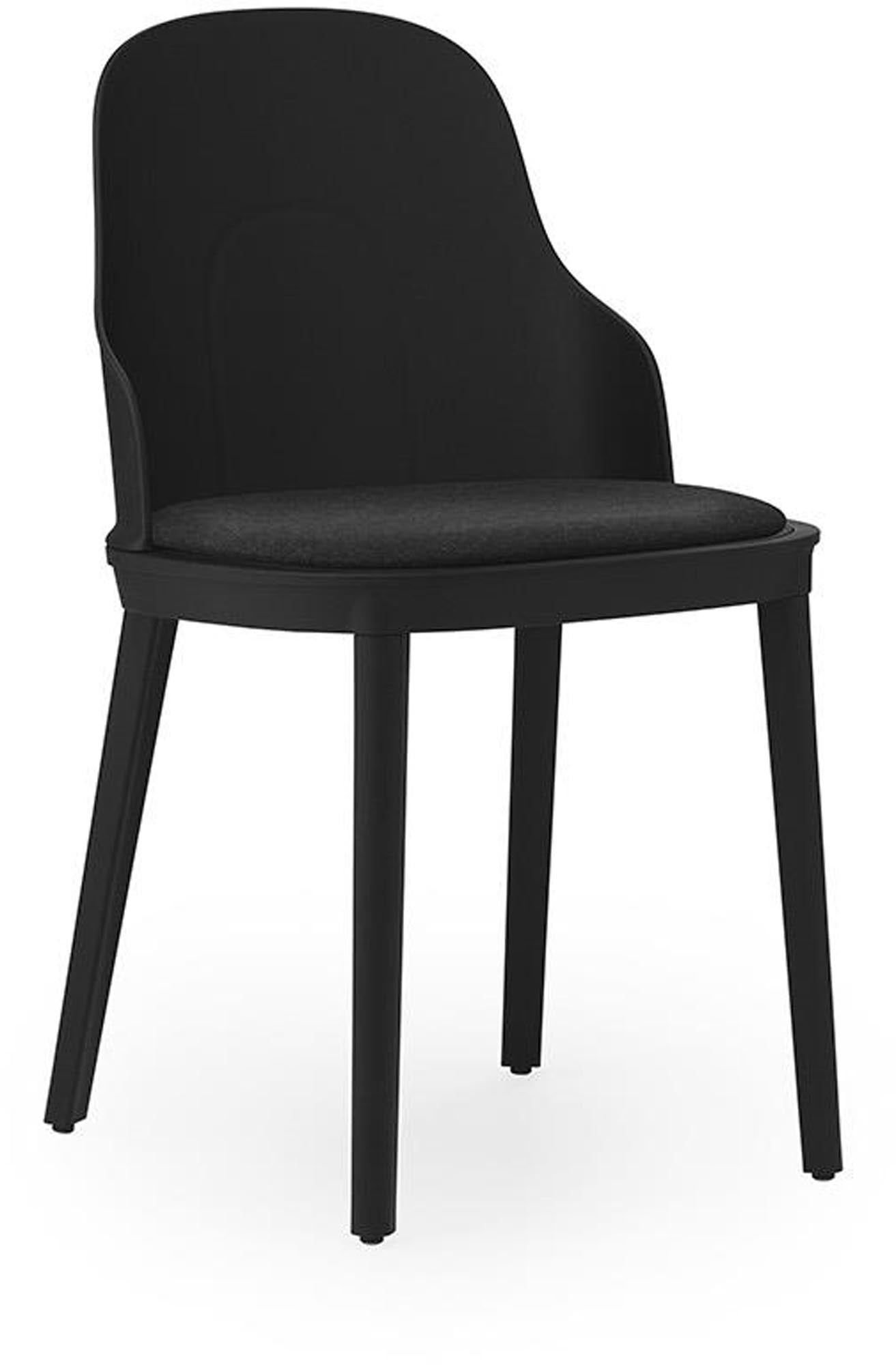 Allez Stuhl gepolstert Main Line Flax, schwarz/polypropylen in präsentiert im Onlineshop von KAQTU Design AG. Stuhl ist von Normann Copenhagen