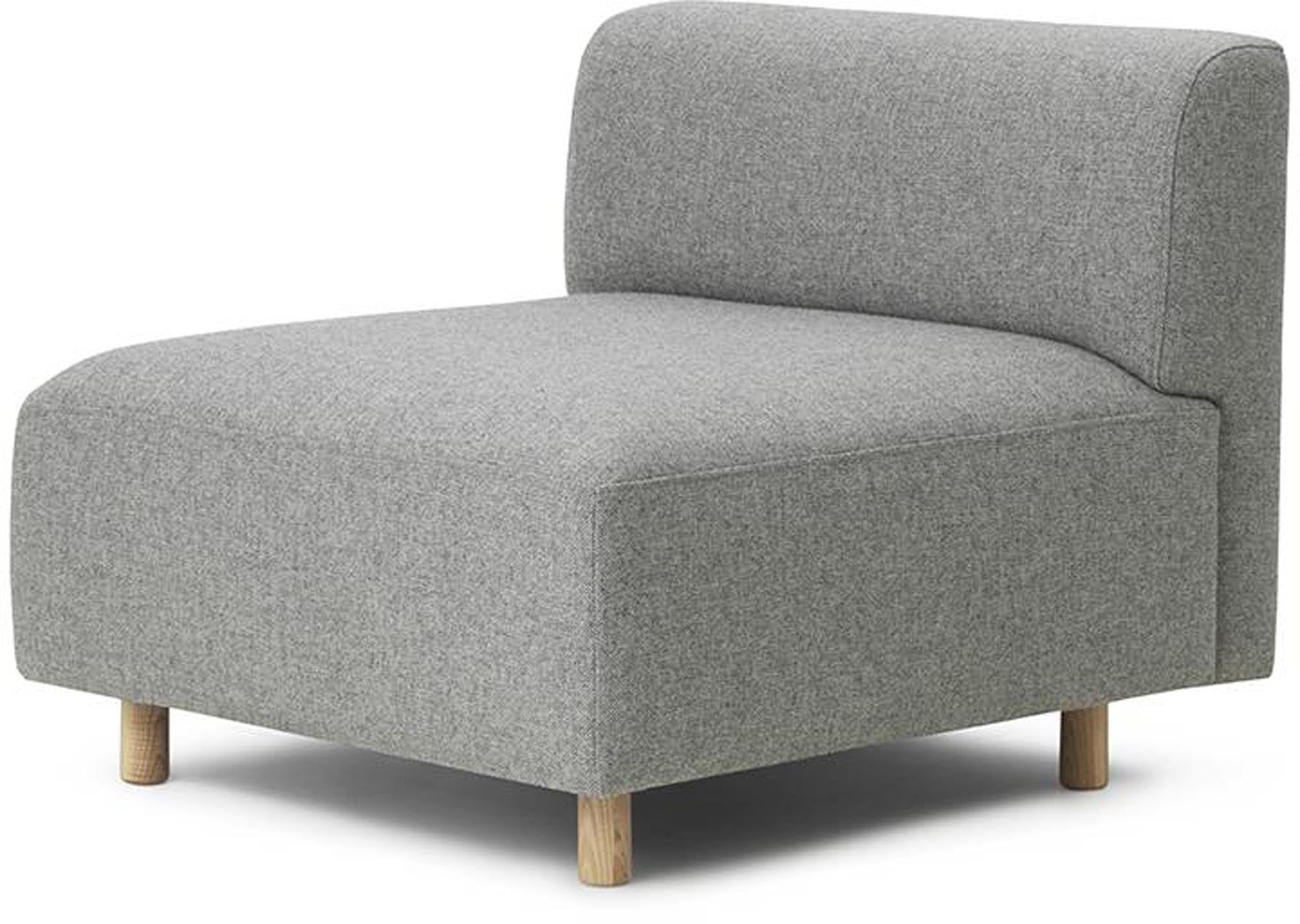 Entdecken Sie das stilvolle Redo Modular Sofa 110 Center in Eiche und Hallingdal von Normann Copenhagen – zeitloses Design für Ihr Zuhause.