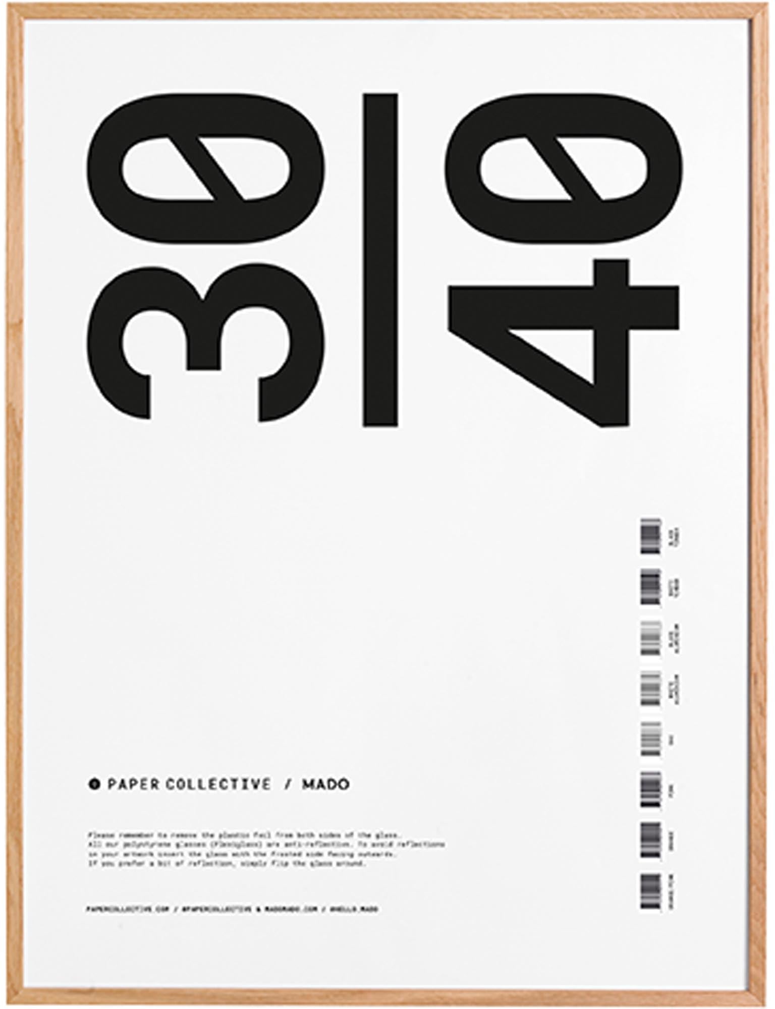 Moderner Kunstdruck im Rahmen von Paper Collective für stilvolle Räume.