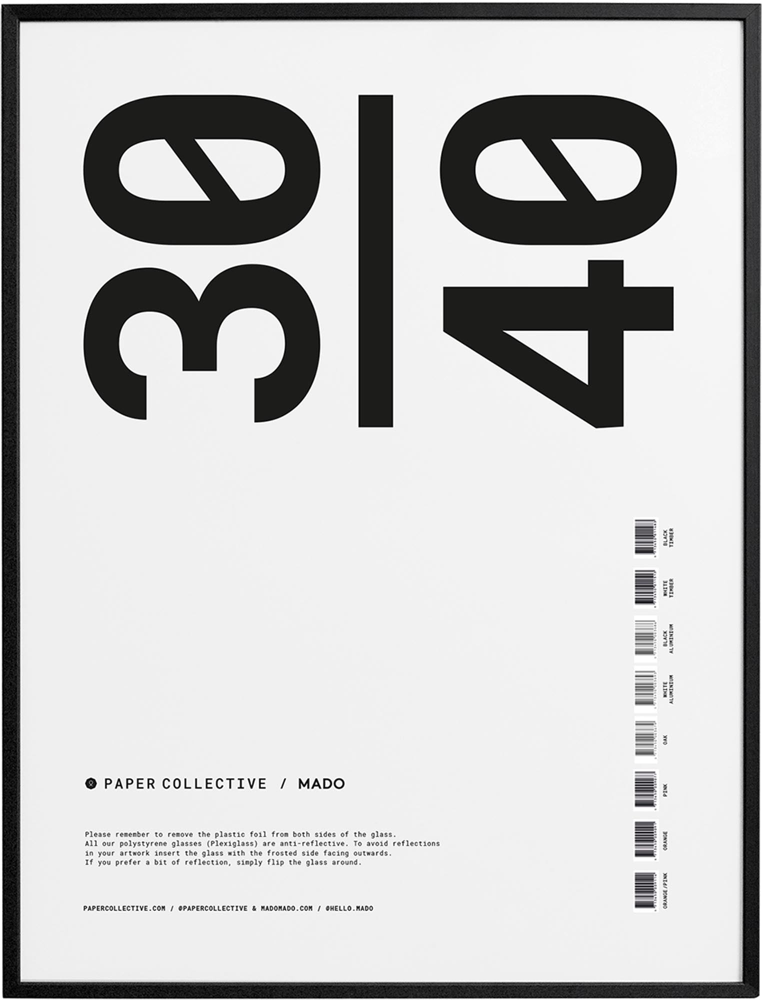 Stilvoller Kunstdruck im Rahmen von Paper Collective für moderne Räume.