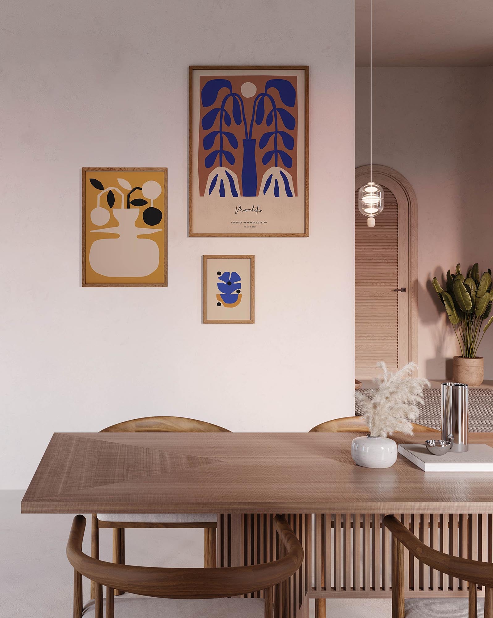 Entdecken Sie den Flor Azul Kunstdruck von Paper Collective – ein harmonisches Design in beruhigenden Blautönen, nachhaltig gedruckt.