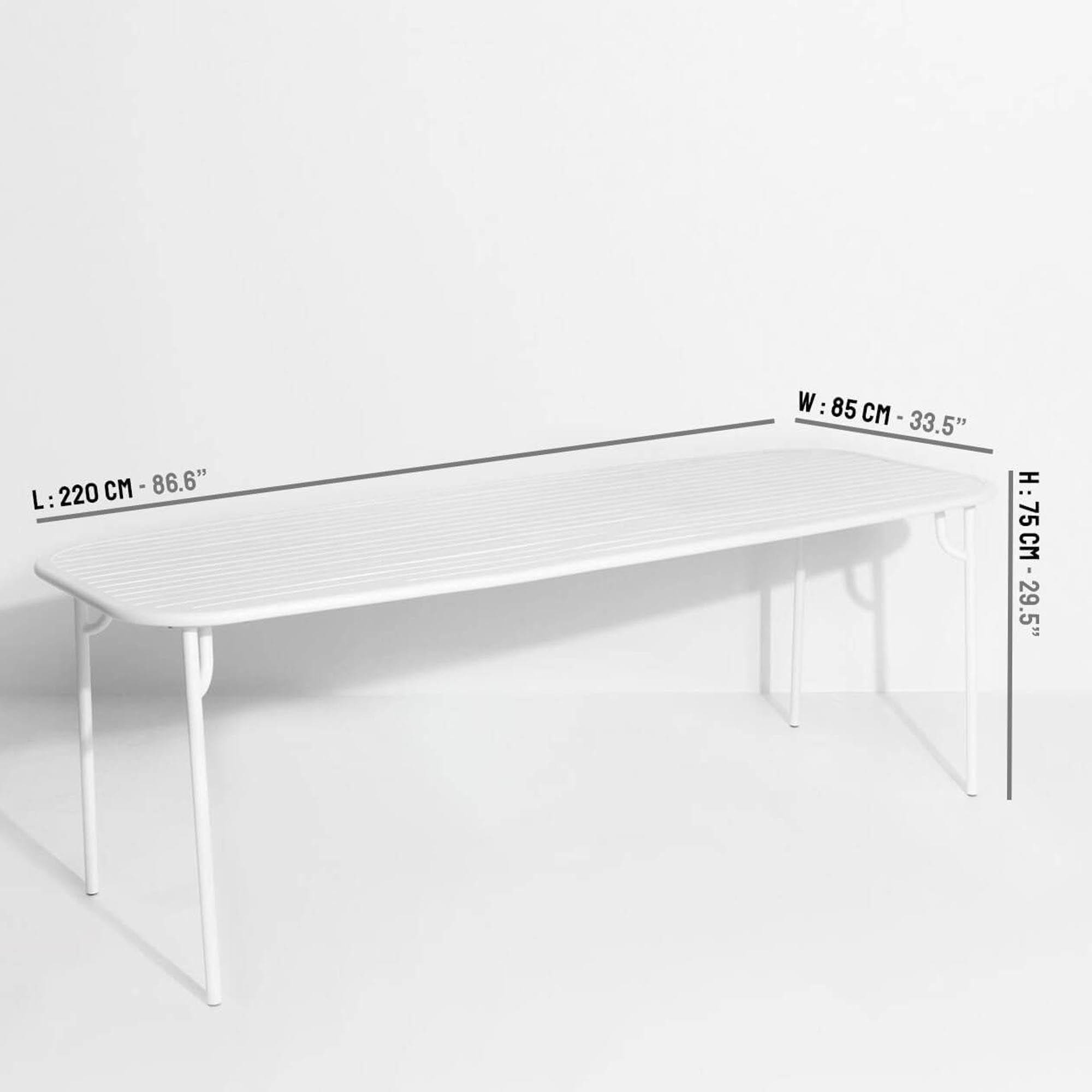 Week-End Tisch Large: Stilvoller Mittelpunkt für Ihren Aussenbereich.