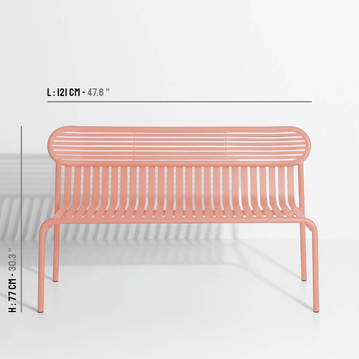 Week-End Gartenbank in Blush präsentiert im Onlineshop von KAQTU Design AG. Gartenbank ist von Petite Friture