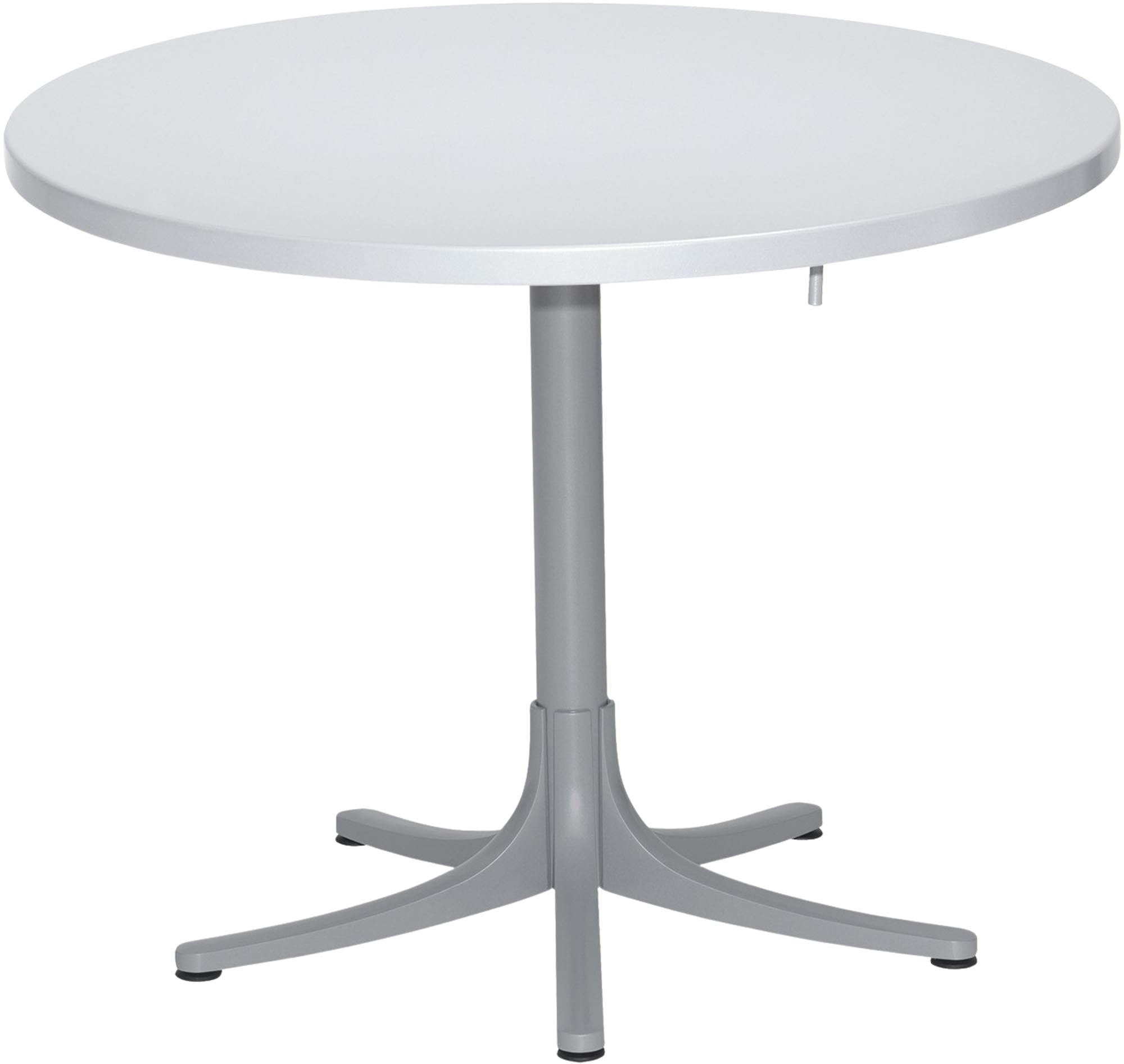 Entdecken Sie den stilvollen Metalltisch Arbon ⌀ 92 von Schaffner – ideal für Garten und Terrasse, vereint Eleganz und Langlebigkeit.