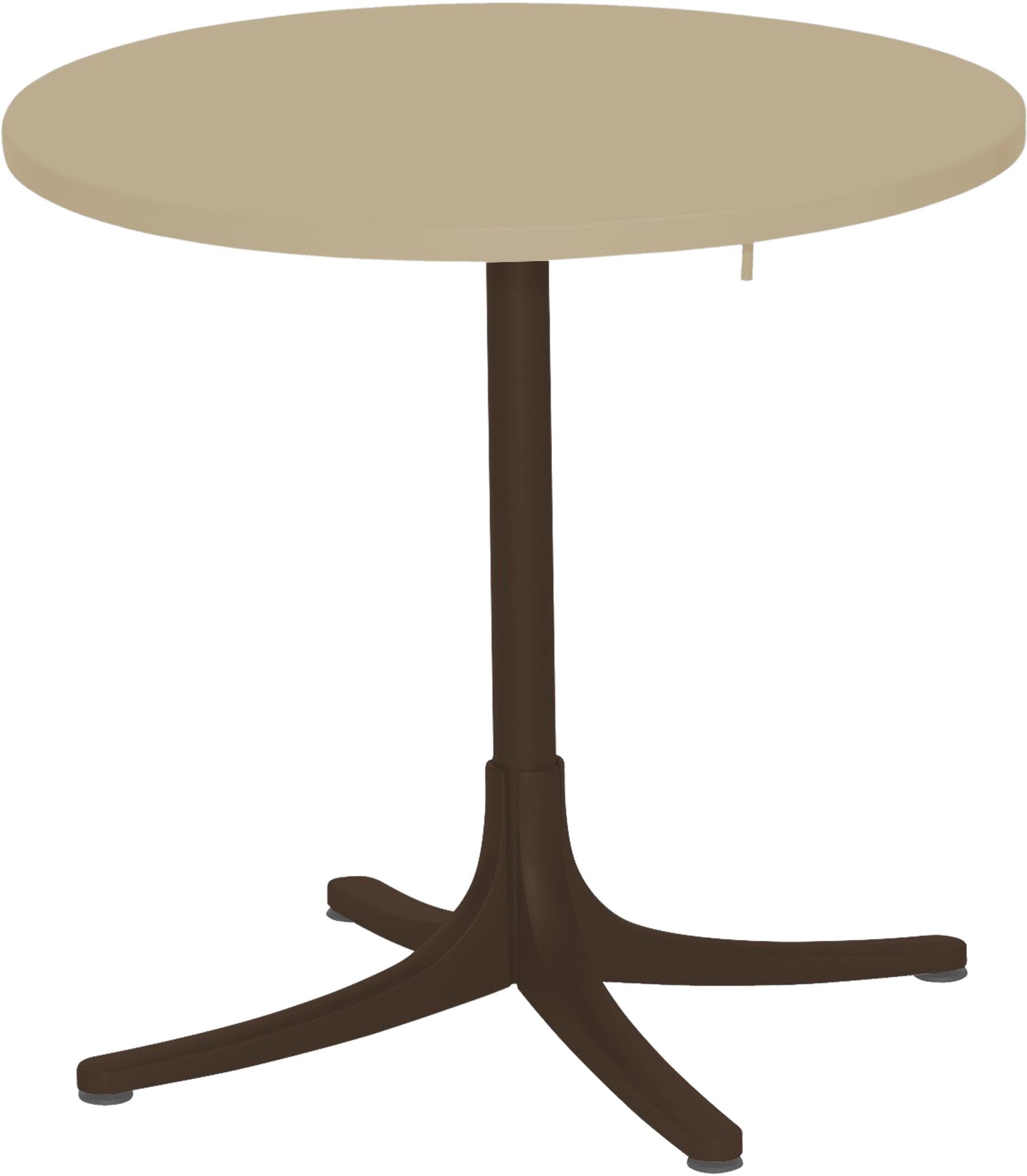 Eleganter Metalltisch Arbon ⌀ 72 von Schaffner für stilvolle Räume.