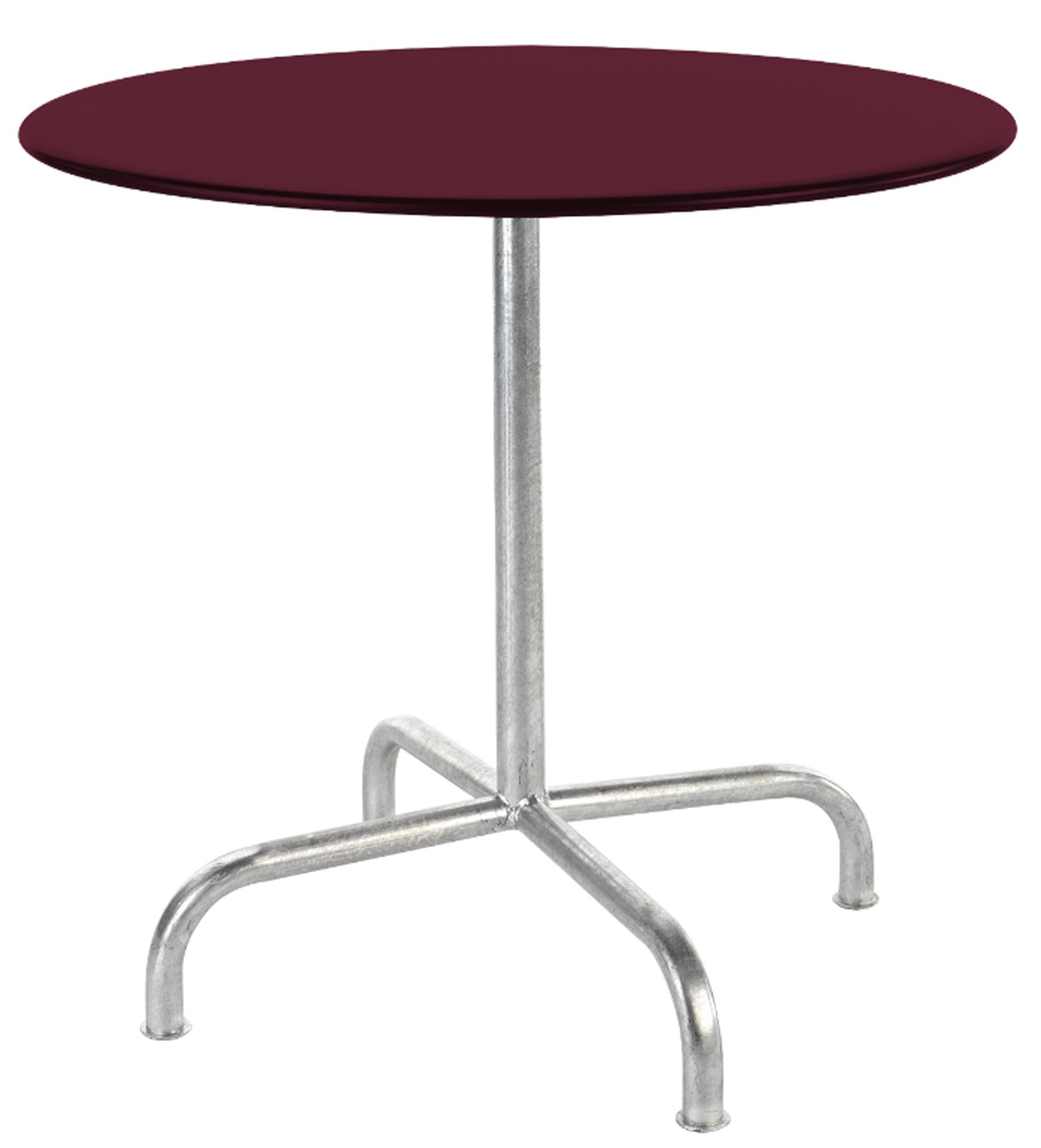Schaffner Rigi Metall-Gartentisch ø80, klappbar, wetterfest, langlebig, Schweizer Qualität, elegantes Design, platzsparend, perfekt für Garten, Terrasse & Balkon.