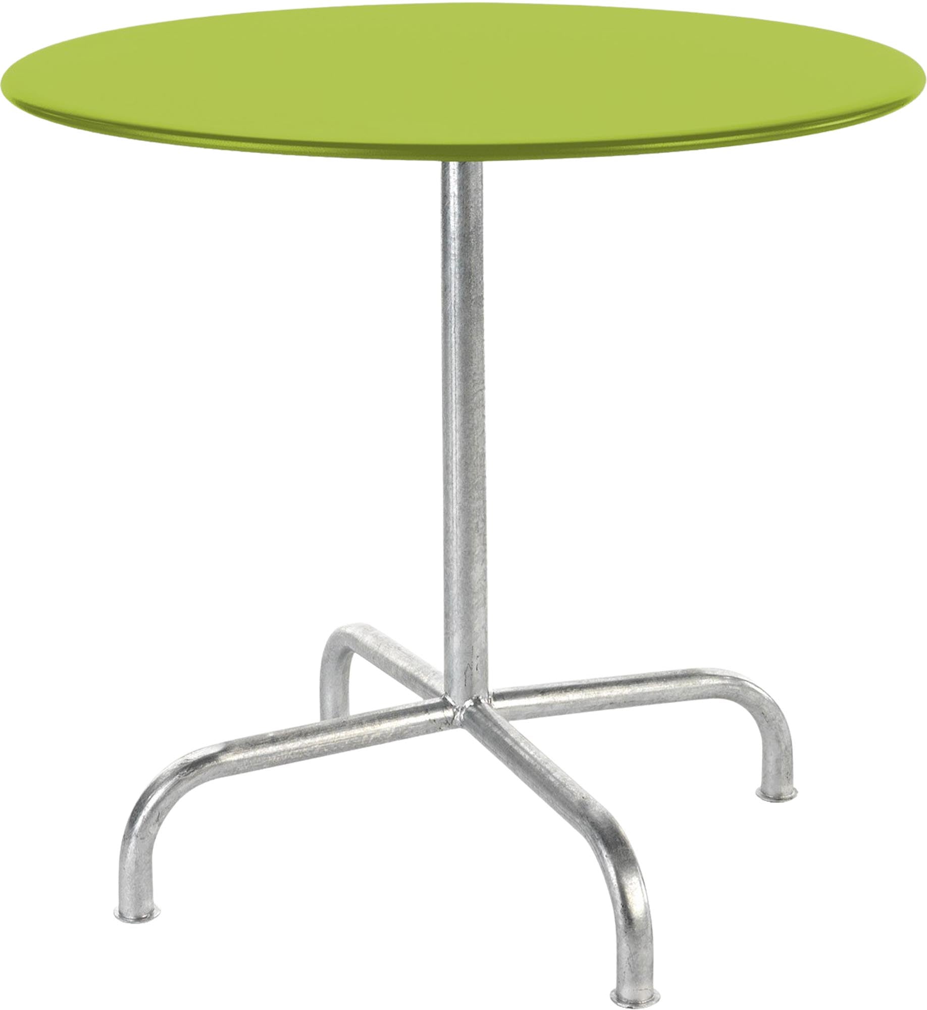 Eleganter klappbarer Gartentisch Rigi aus robustem Metall mit einem Durchmesser von 80 cm, ideal für entspannte Stunden im Freien.