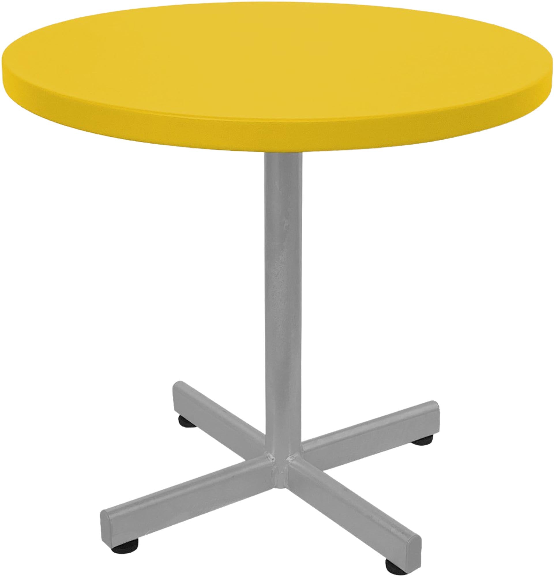 Eleganter runder Metalltisch von Schaffner für stilvolle Terrassen.