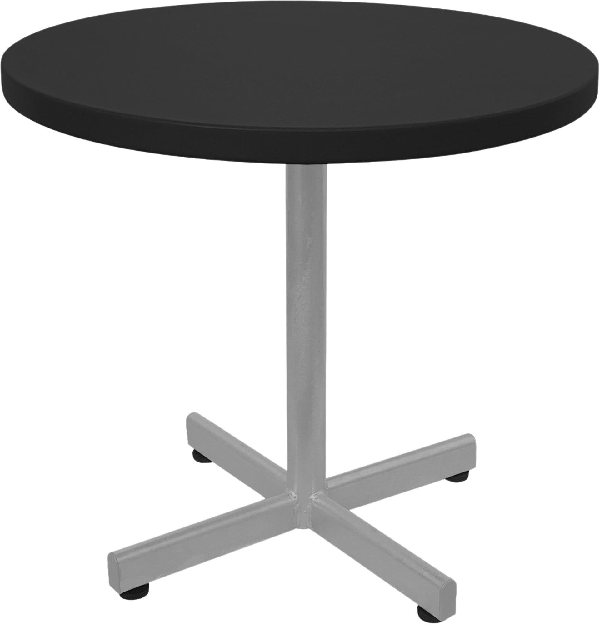 Moderner runder Metalltisch Basic von Schaffner – ideal für gemütliche Außenbereiche und stilvolle Gartenmöbel.