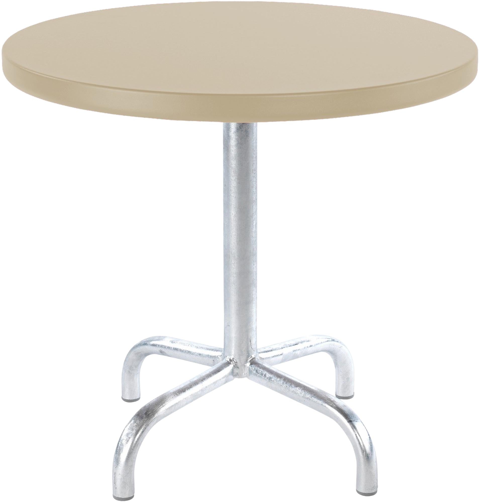 Eleganter Säntis Metall-Beistelltisch für den Außenbereich, Ø 54 cm, perfekt für gemütliche Stunden im Garten oder auf der Veranda.