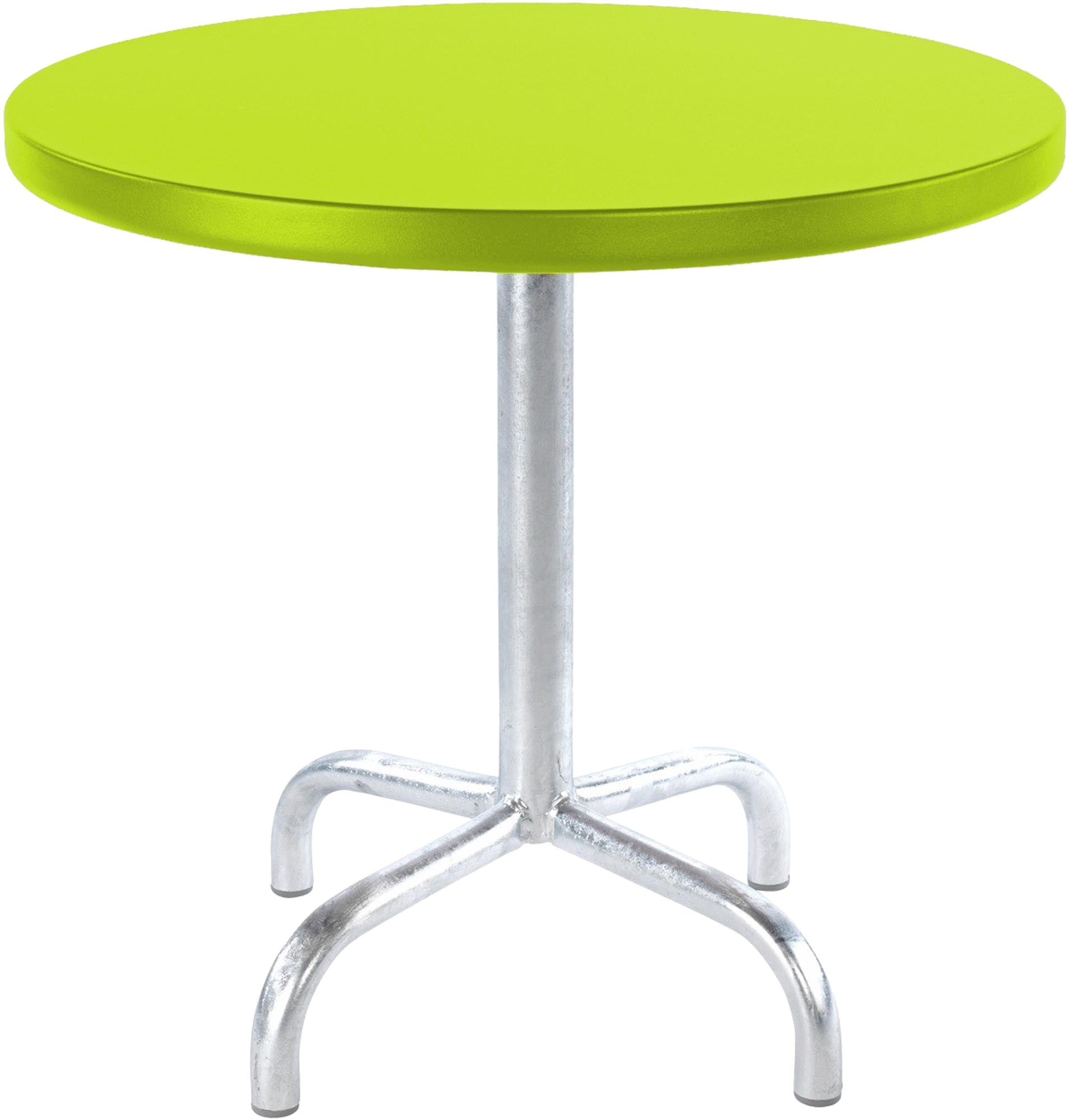 Säntis Metall-Beistelltisch Outdoor ø54 / 50 in Hellgrün präsentiert im Onlineshop von KAQTU Design AG. Beistelltisch Outdoor ist von Schaffner