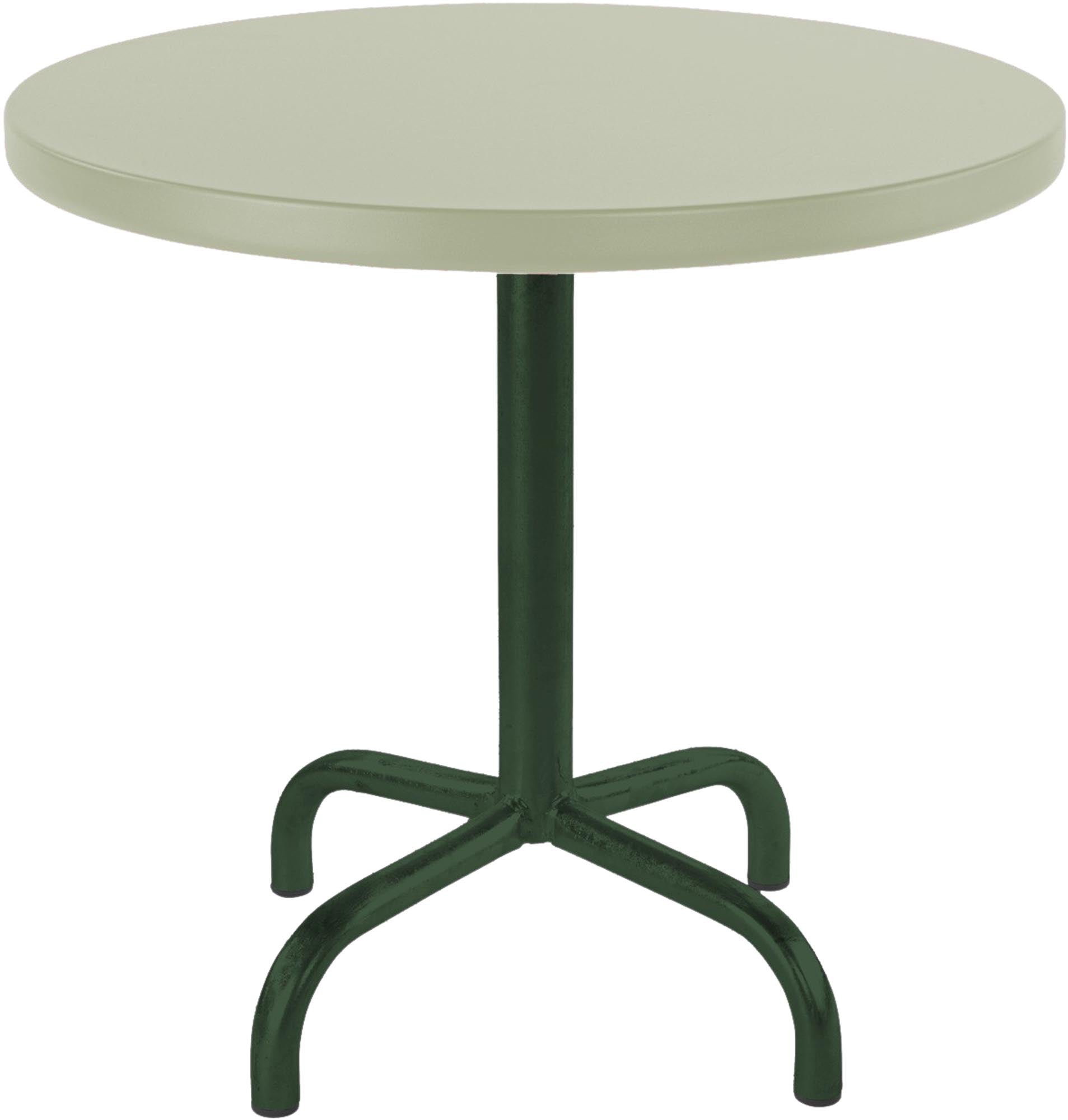 Säntis Metall-Beistelltisch Outdoor ø54 / 50 in Pastellgrün präsentiert im Onlineshop von KAQTU Design AG. Beistelltisch Outdoor ist von Schaffner