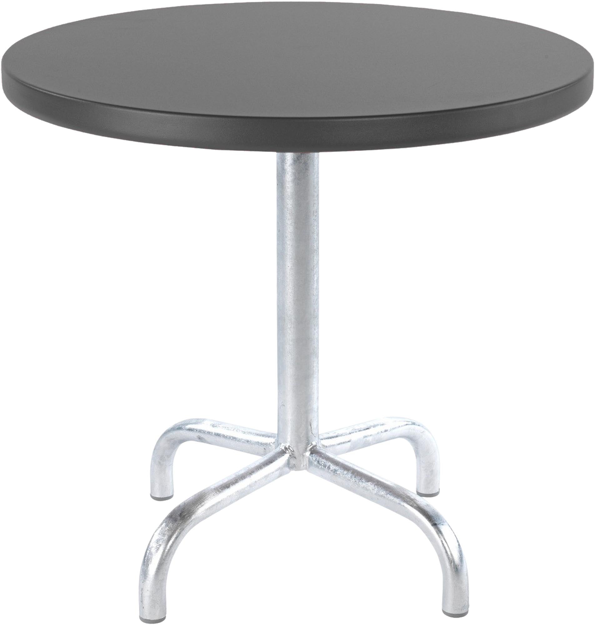 Säntis Metall-Beistelltisch Outdoor ø54 / 50 in Graphit präsentiert im Onlineshop von KAQTU Design AG. Beistelltisch Outdoor ist von Schaffner
