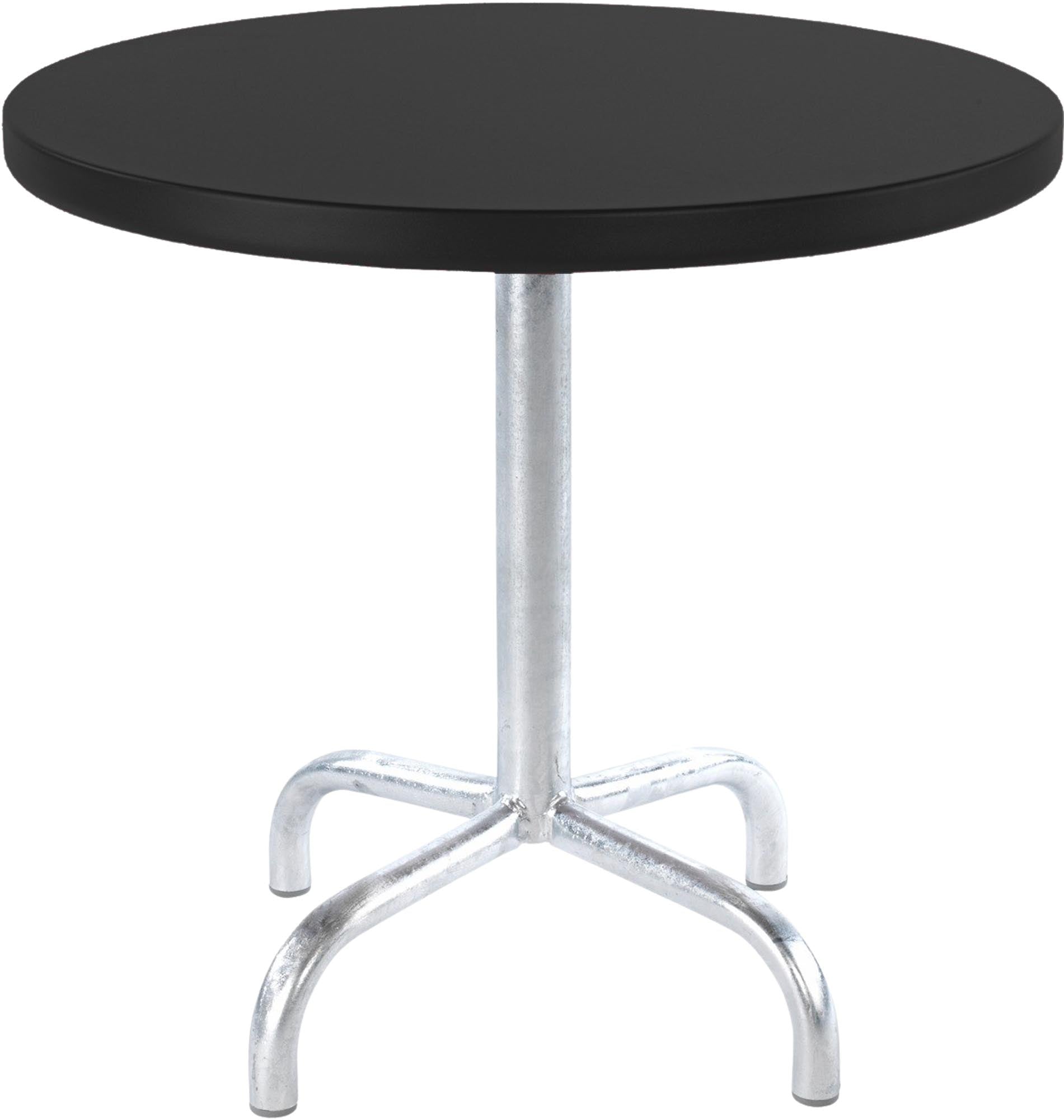 Säntis Metall-Beistelltisch Outdoor ø54 / 50 in Schwarz präsentiert im Onlineshop von KAQTU Design AG. Beistelltisch Outdoor ist von Schaffner