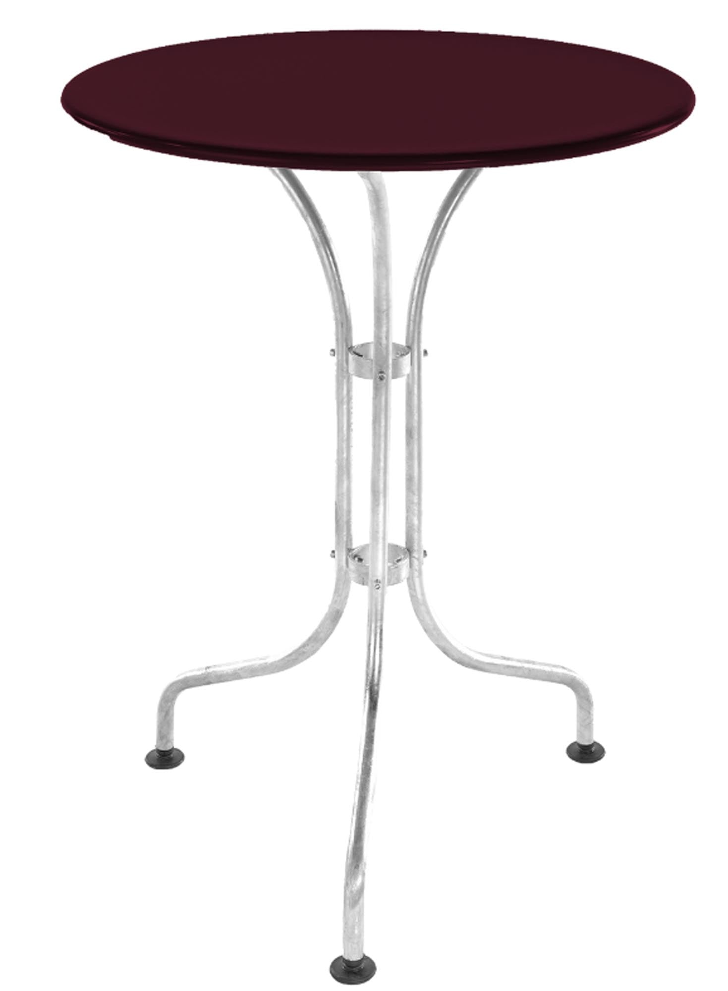 St. Moritz Metall-Gartentisch ø60 aus wetterfestem Stahl, elegantes Design, robust und pflegeleicht – perfekt für kleine Gärten, Balkone und gastronomische Außenbereiche.