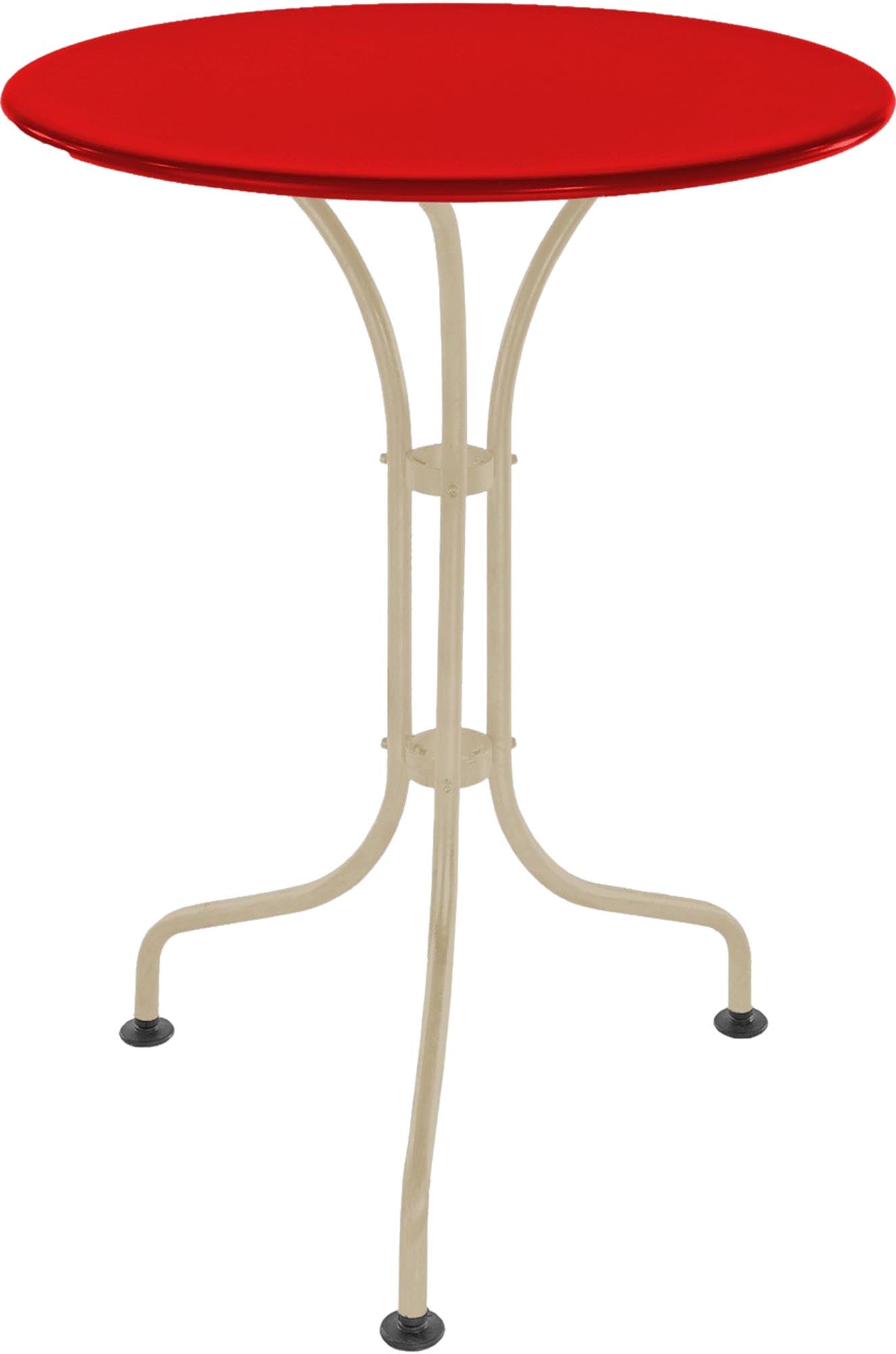 St. Moritz Metall-Gartentisch ø60 von Schaffner: Robuster, stilvoller Rundtisch aus wetterfestem Stahl, ideal für kleine Außenbereiche, Balkone und Gastronomie.