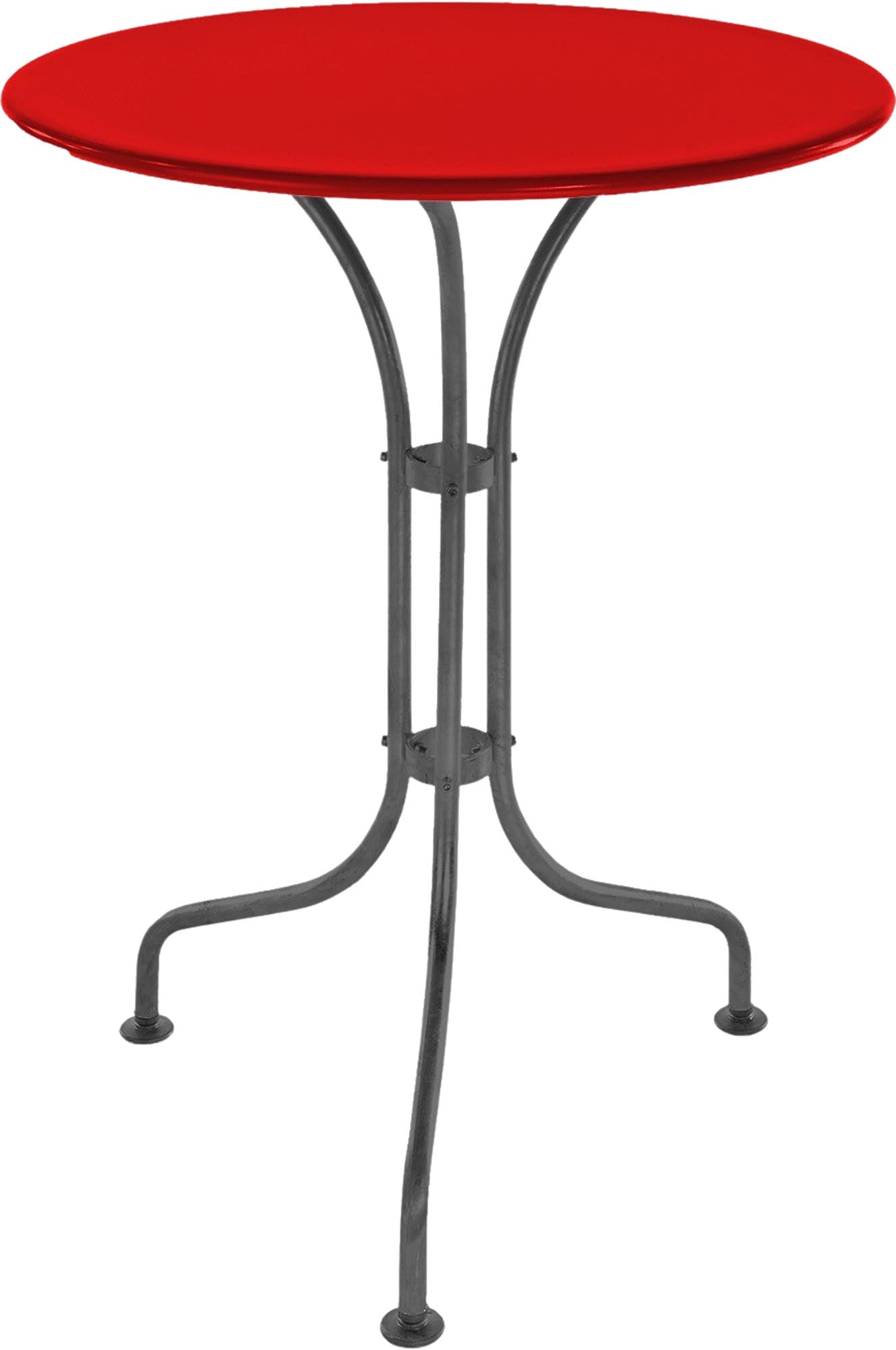 St. Moritz Metall-Gartentisch ø60 – robuster, wetterfester Tisch mit zeitlosem Design, ideal für kleine Außenbereiche, Balkone und Gastronomiebereiche.