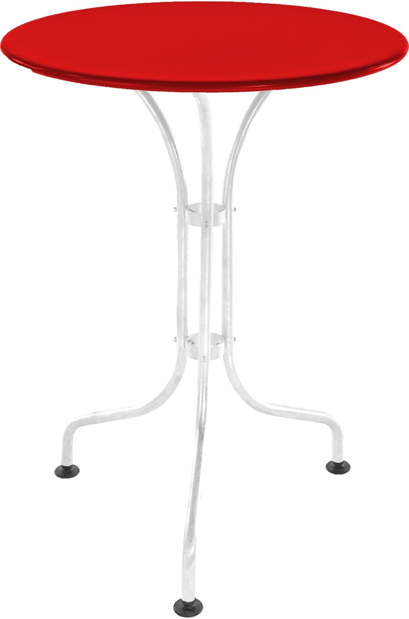 Eleganter St. Moritz Metall-Gartentisch mit einem Durchmesser von 60 cm, perfekt für stilvolle Außenbereiche und gemütliche Zusammenkünfte.