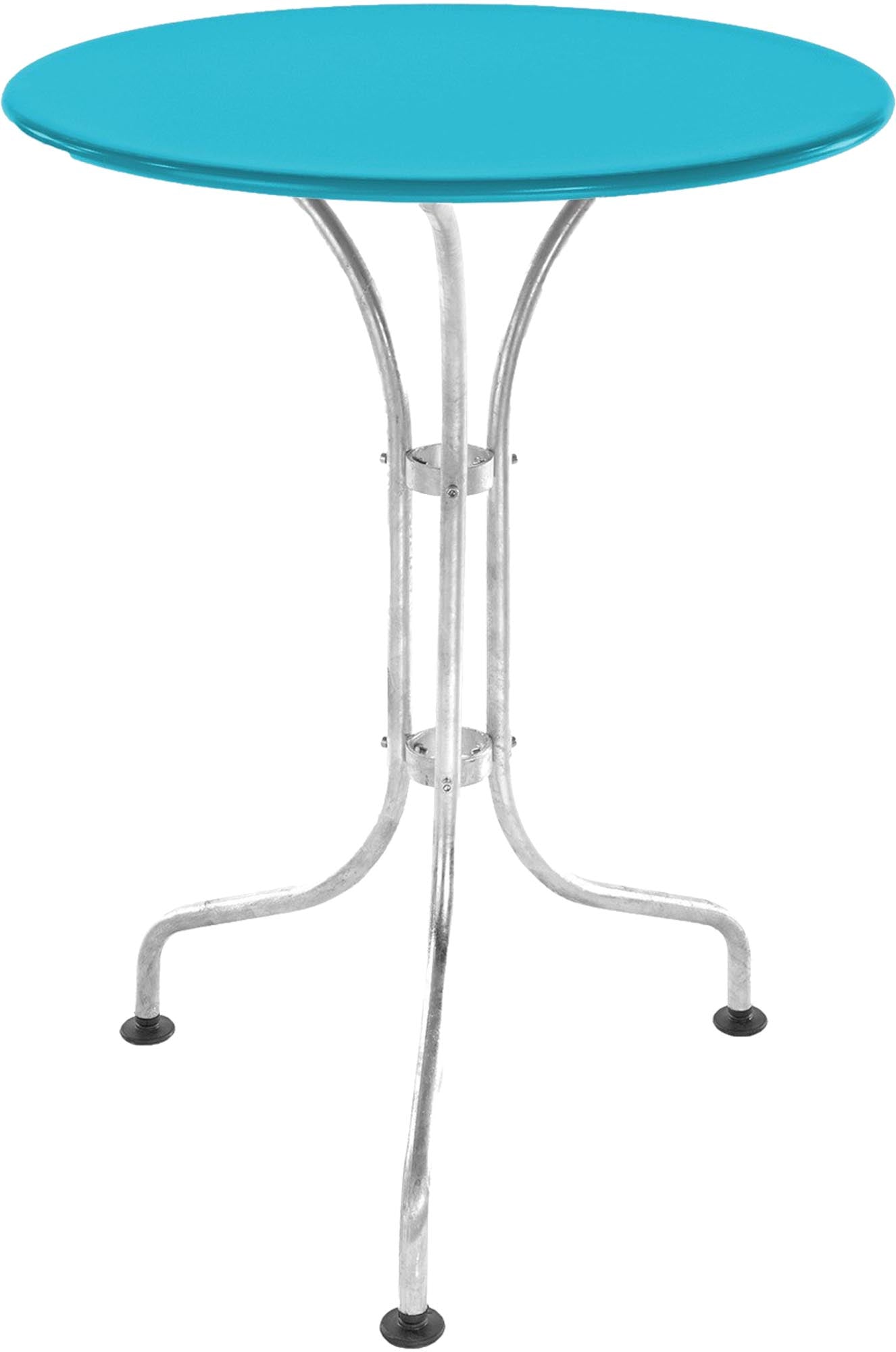 St. Moritz Metall-Gartentisch ø60 von Schaffner – wetterfest, robust und stilvoll. Ideal für kleine Gärten, Balkone und gastronomische Außenbereiche.