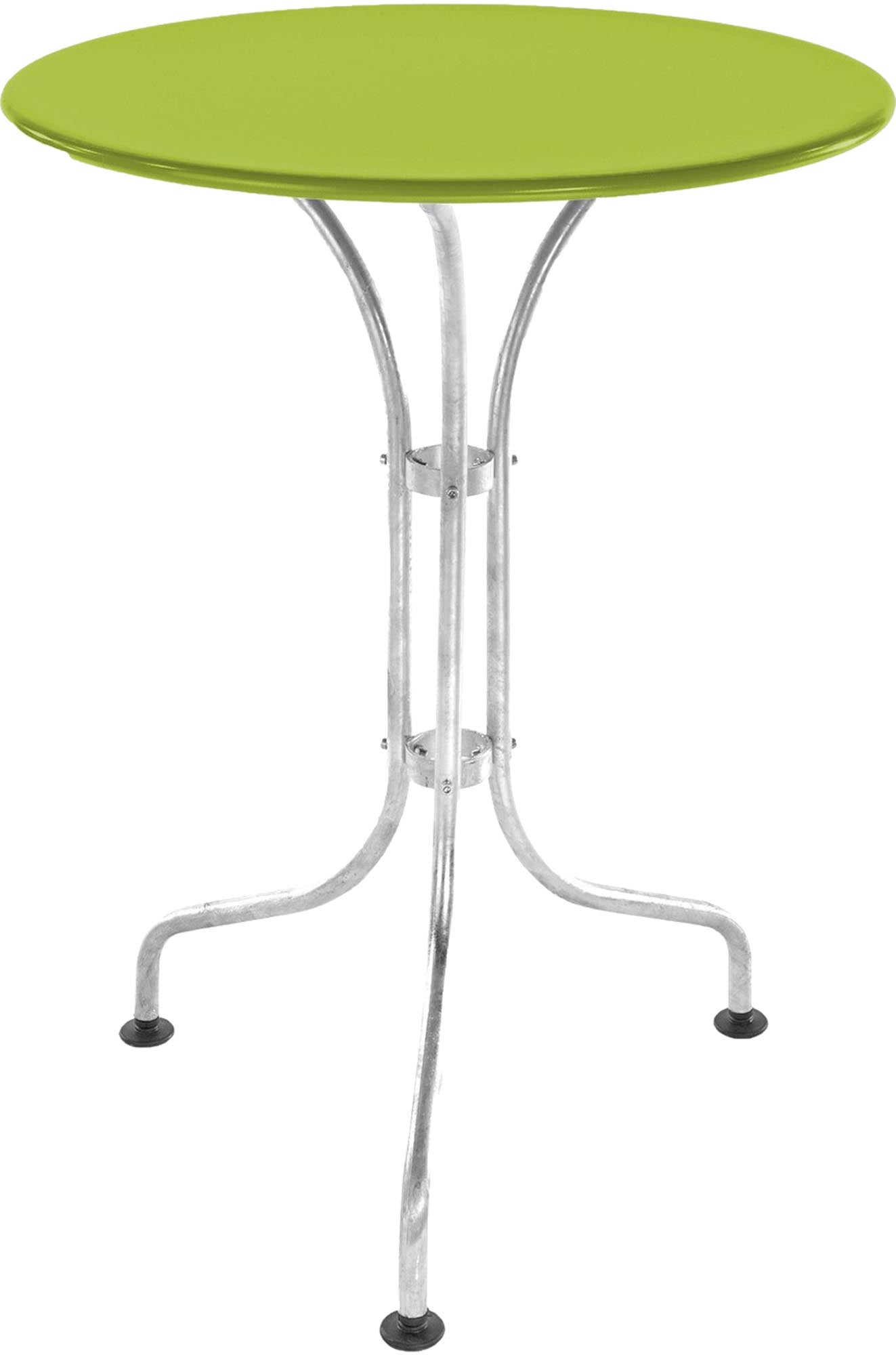 Hochwertiger St. Moritz Metall-Gartentisch ø60 aus wetterfestem Stahl, elegantes Design, perfekt für kleine Gärten, Balkone und gastronomische Außenbereiche.