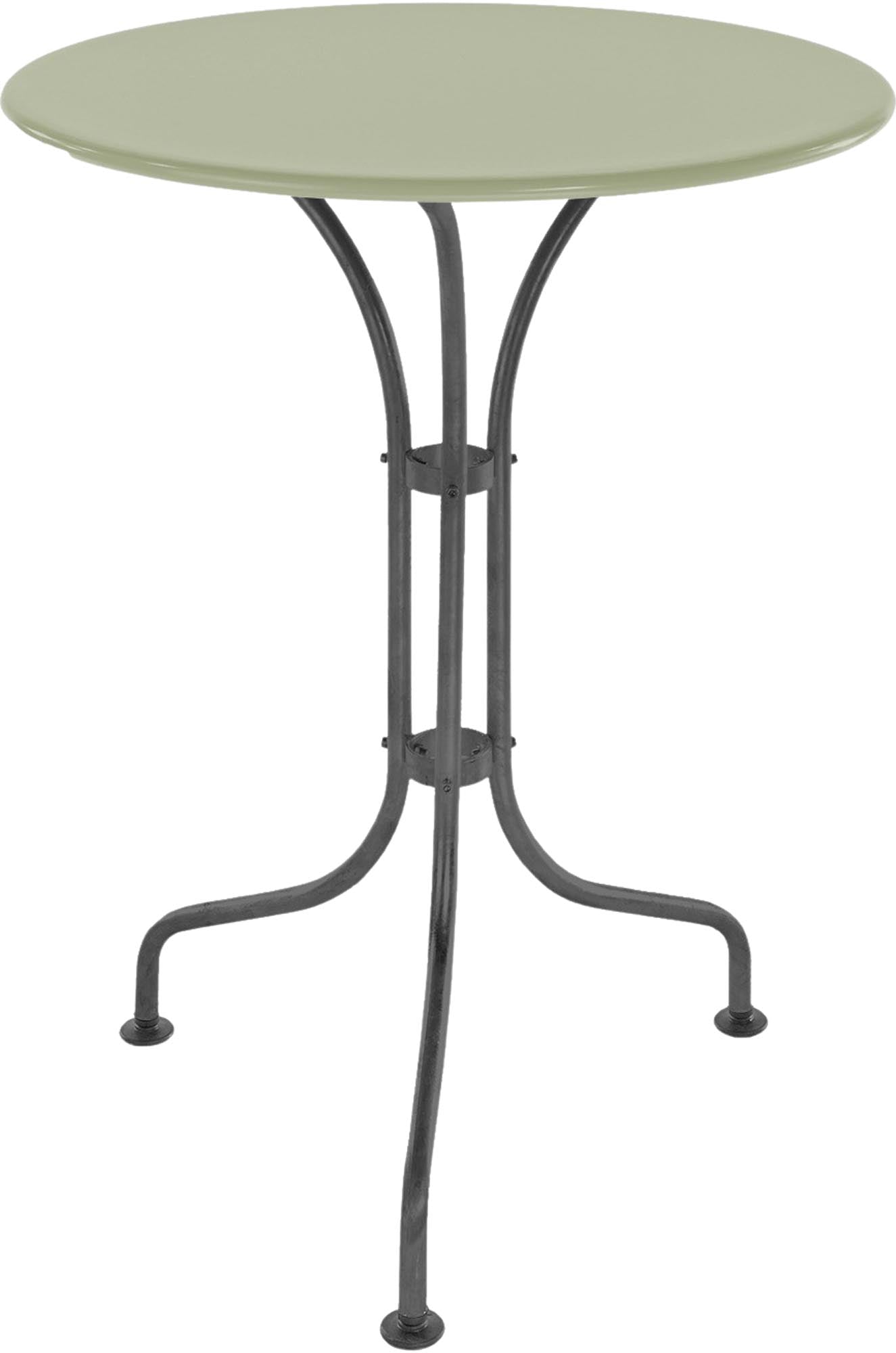 Eleganter Metalltisch St. Moritz ø 60 von Schaffner – ideal für stilvolle Kaffeerunden im Garten oder auf dem Balkon.