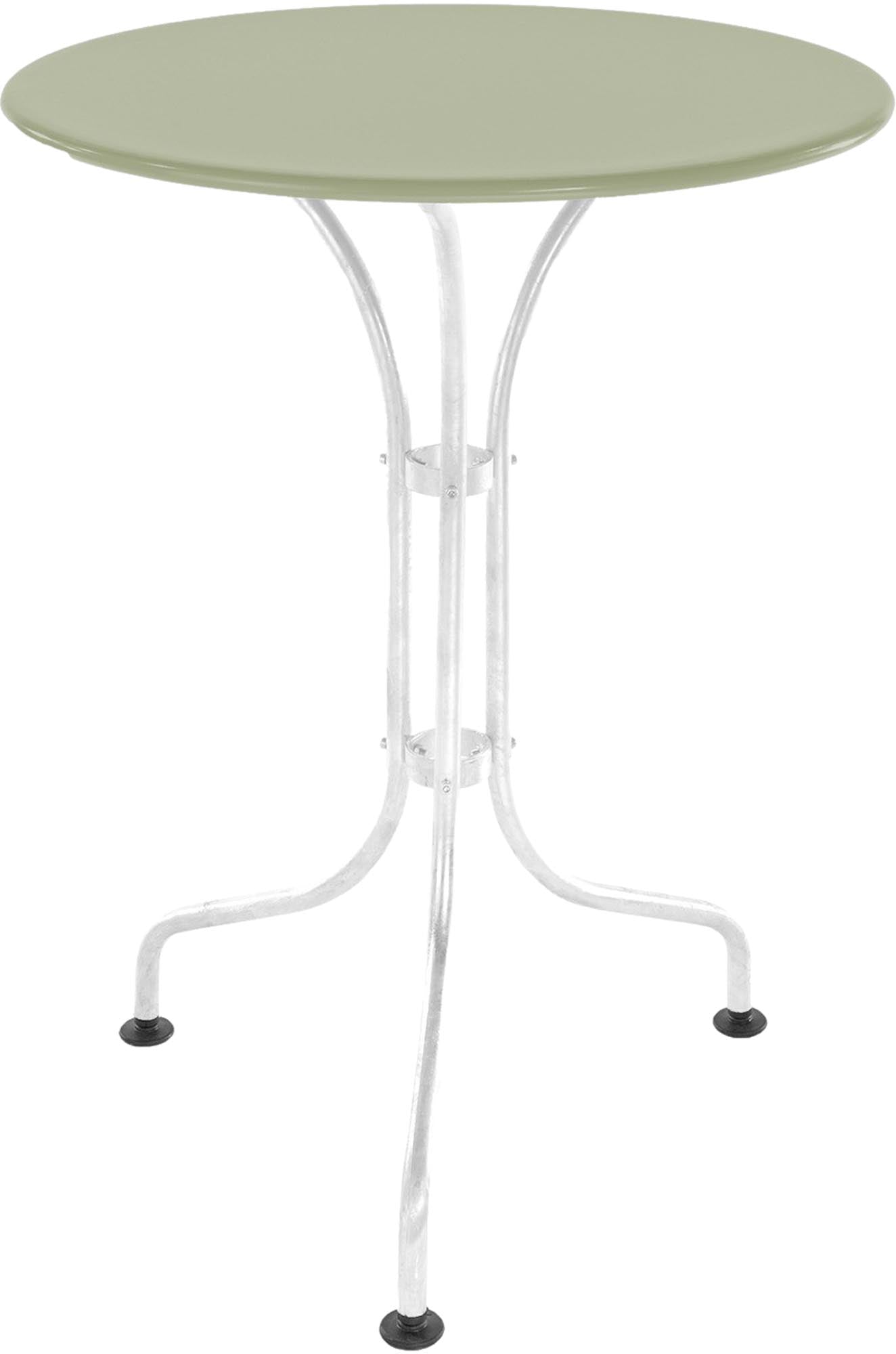 Runder St. Moritz Gartentisch aus Metall mit 60 cm Durchmesser, perfekt für gemütliche Stunden im Freien und kleine Balkone.