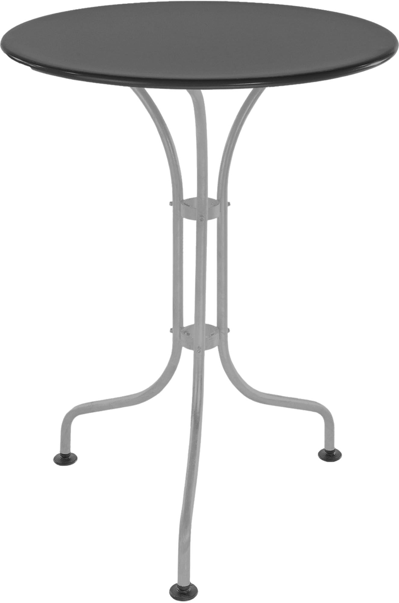 Hochwertiger Metall-Gartentisch ø60 von Schaffner, wetterfest und stilvoll – perfekt für kleine Außenbereiche, Balkone und Gastronomiebereiche.